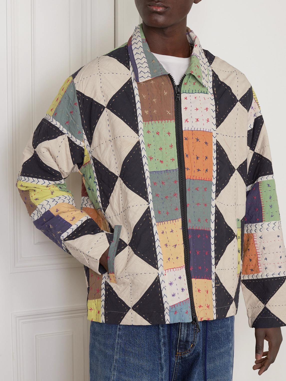 Mens patchwork jacket deals