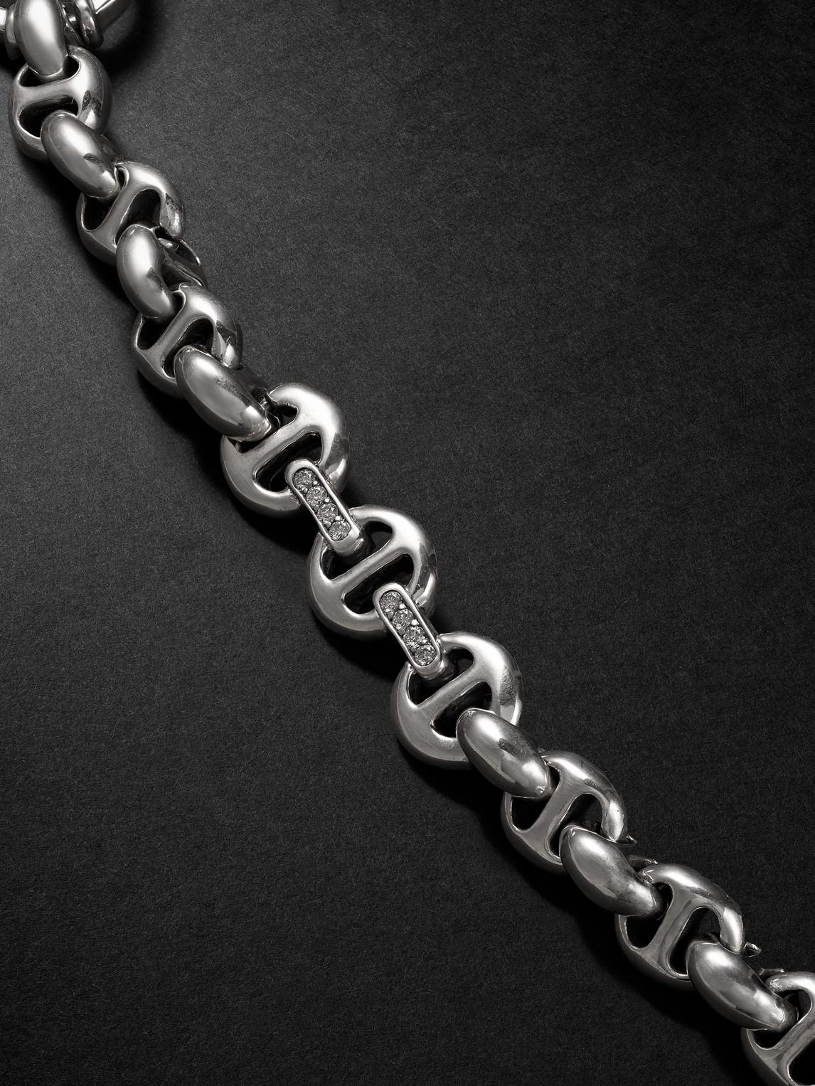 Hoorsenbuhs Open-linktm Sterling Silver Diamond Wallet Chain in