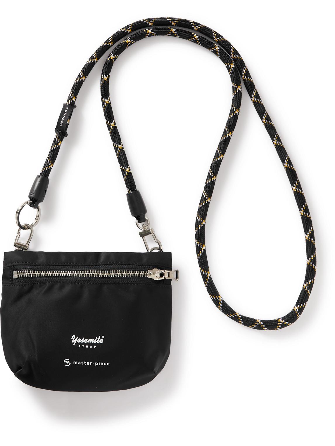 master-piece Yosemite Strap® Logo-detailed Shell Pouch in Black
