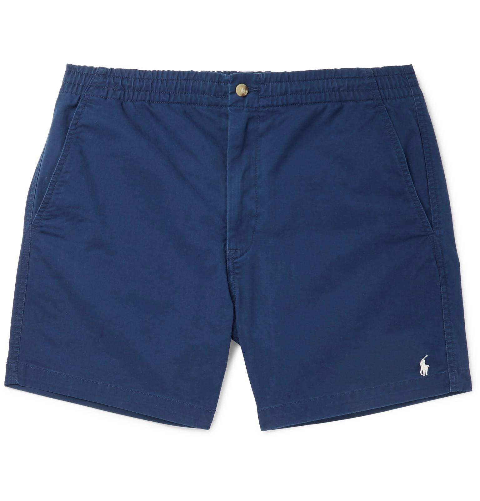Polo Ralph Lauren Prepster Stretch Cotton Twill Shorts In Blue For Men Lyst Uk