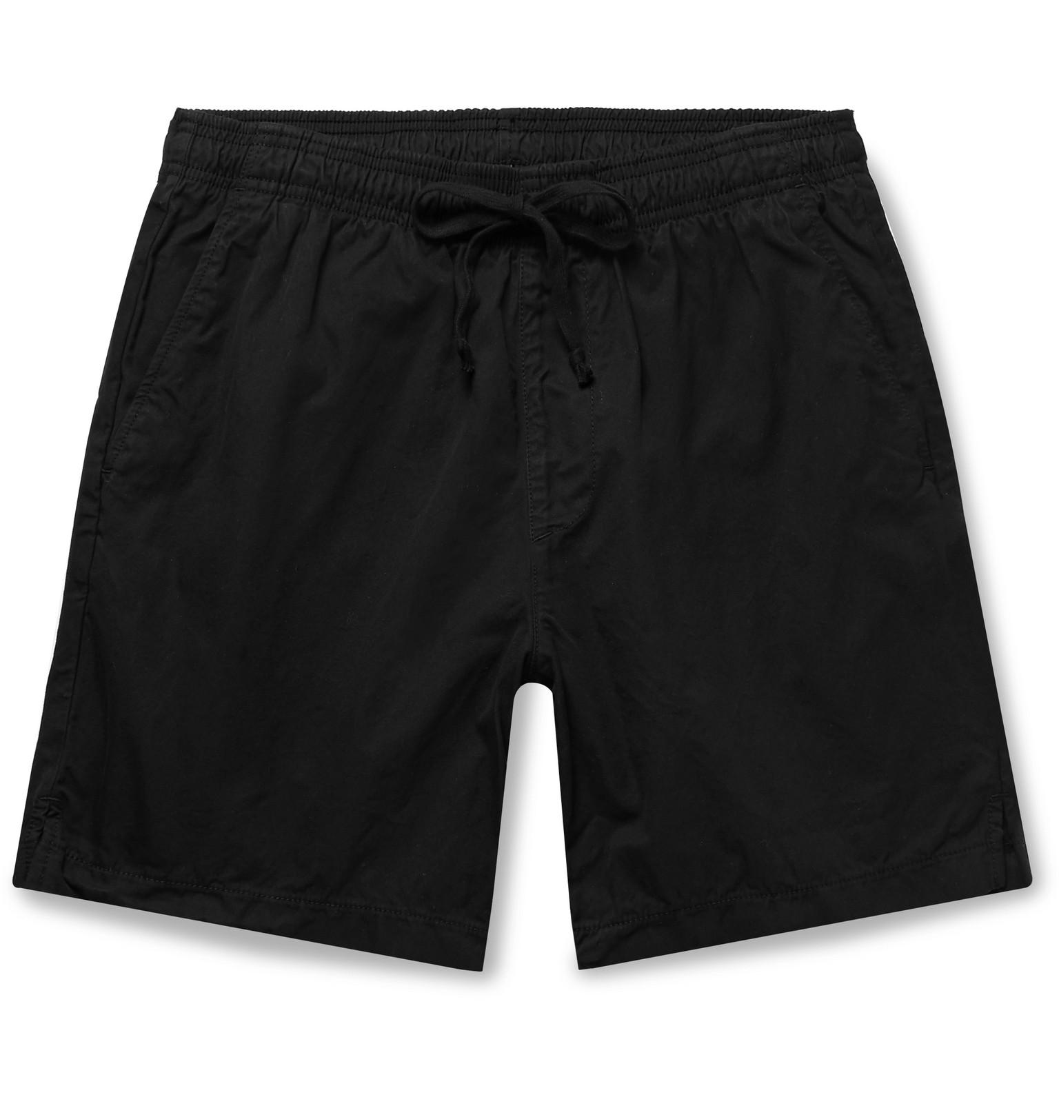 Save Khaki Easy Slim-fit Cotton-twill Drawstring Shorts in Black for ...