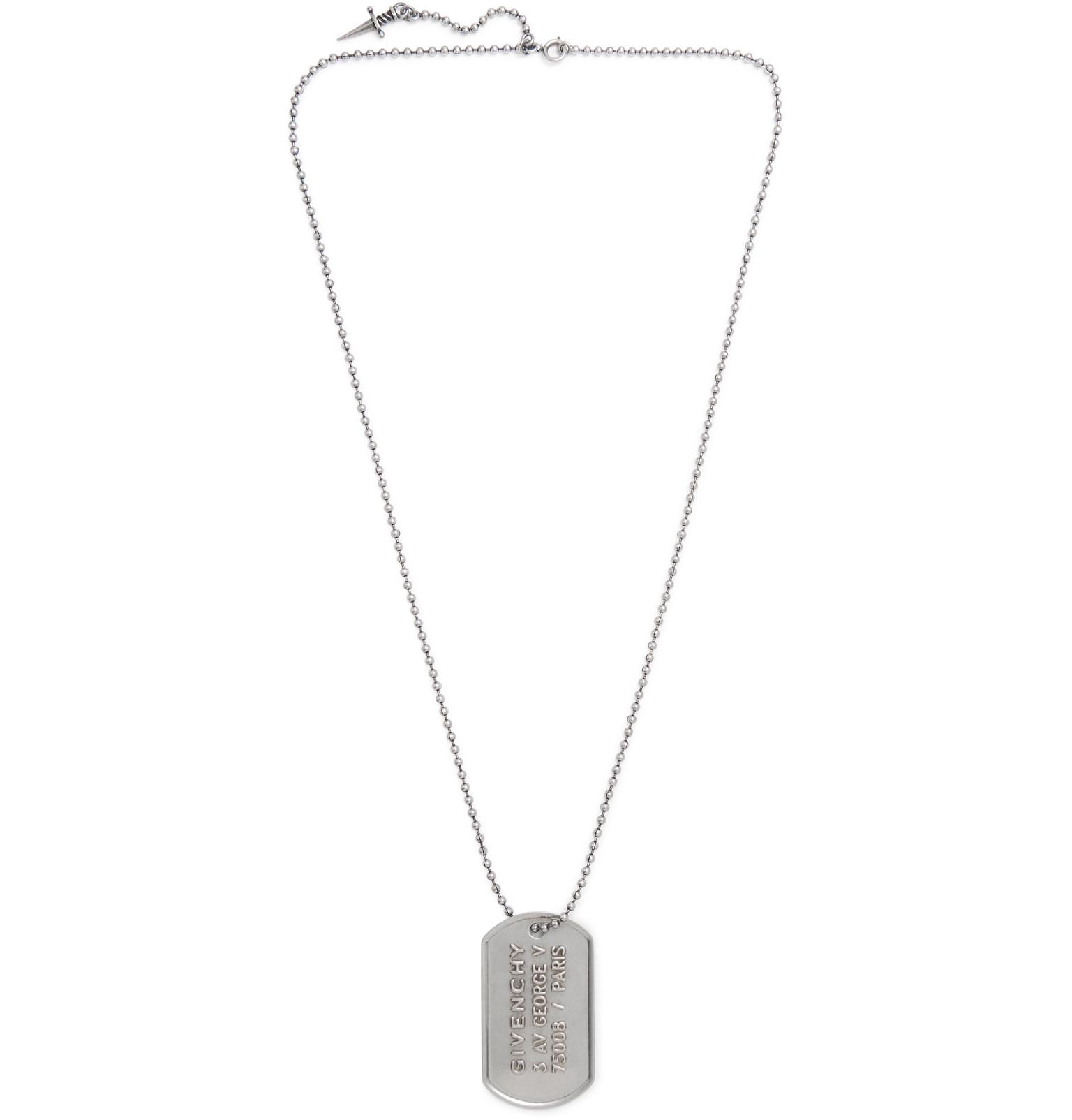 Givenchy Silver-tone Necklace in Metallic for Men - Lyst