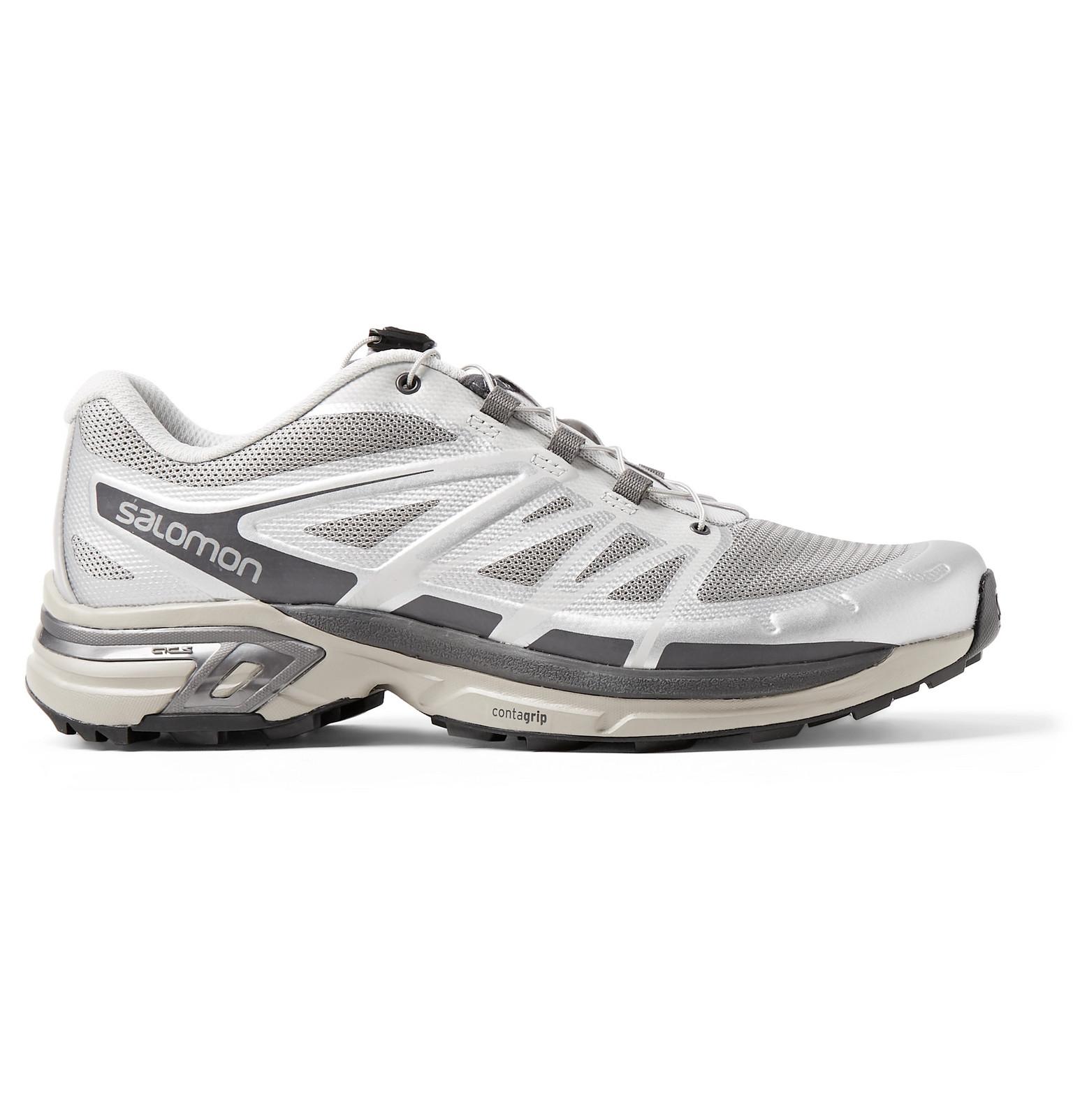 Salomon Xt-wings 2 Adv Mesh And Rubber Running Shoes in Silver (Metallic)  for Men | Lyst