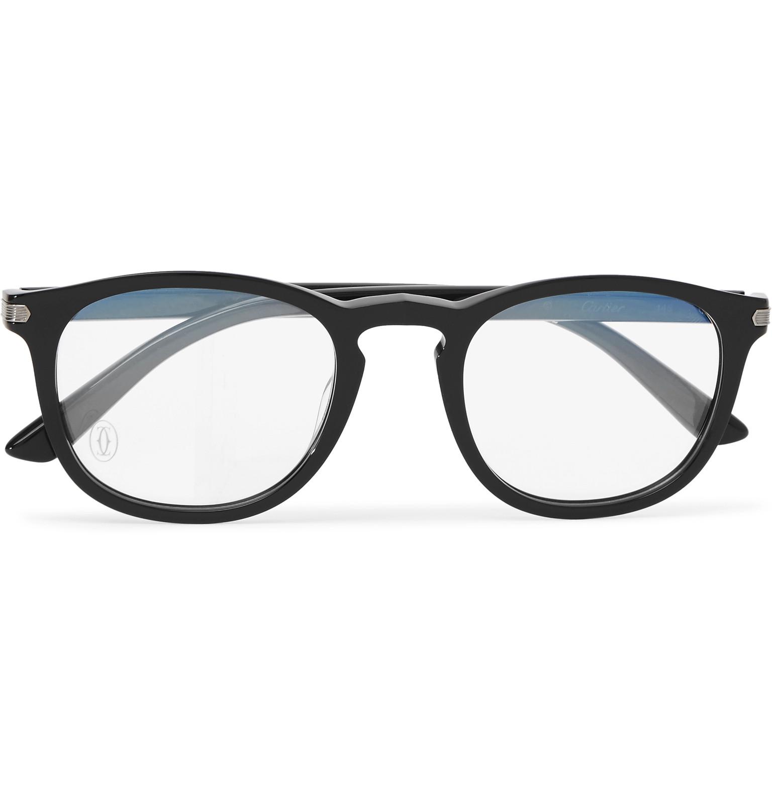Cartier Squareframe Acetate Optical Glasses in Black for Men Lyst