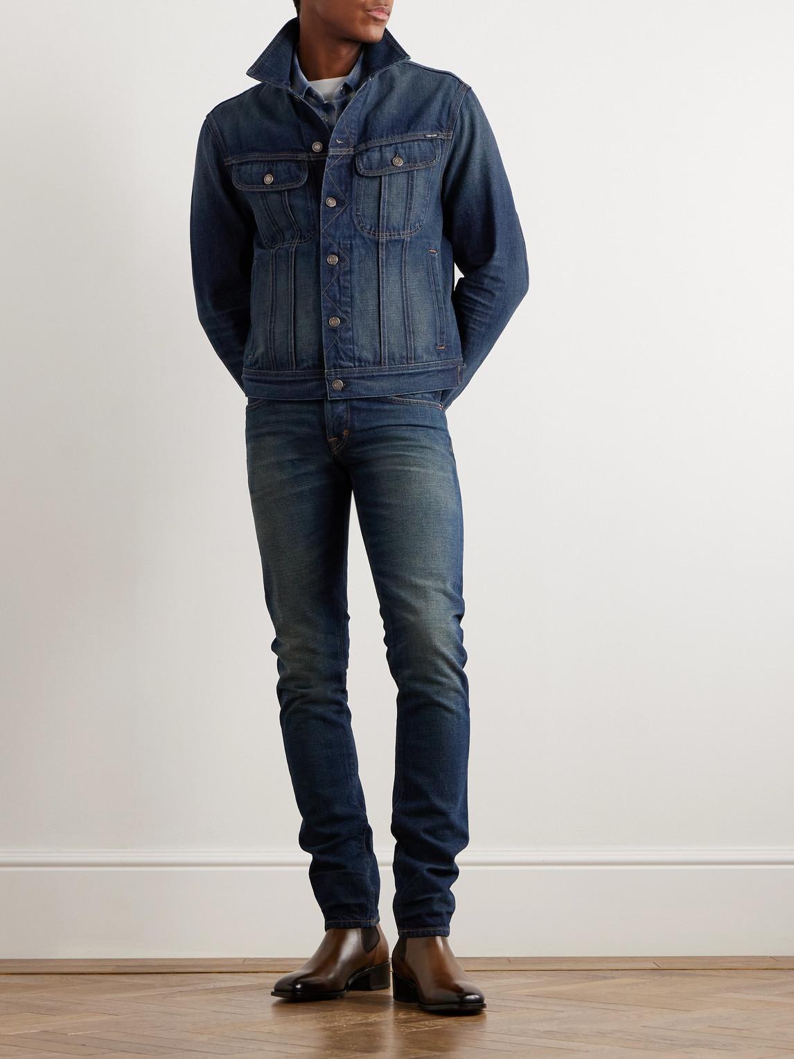 Tom Ford Icon Denim Jacket in Blue for Men | Lyst UK