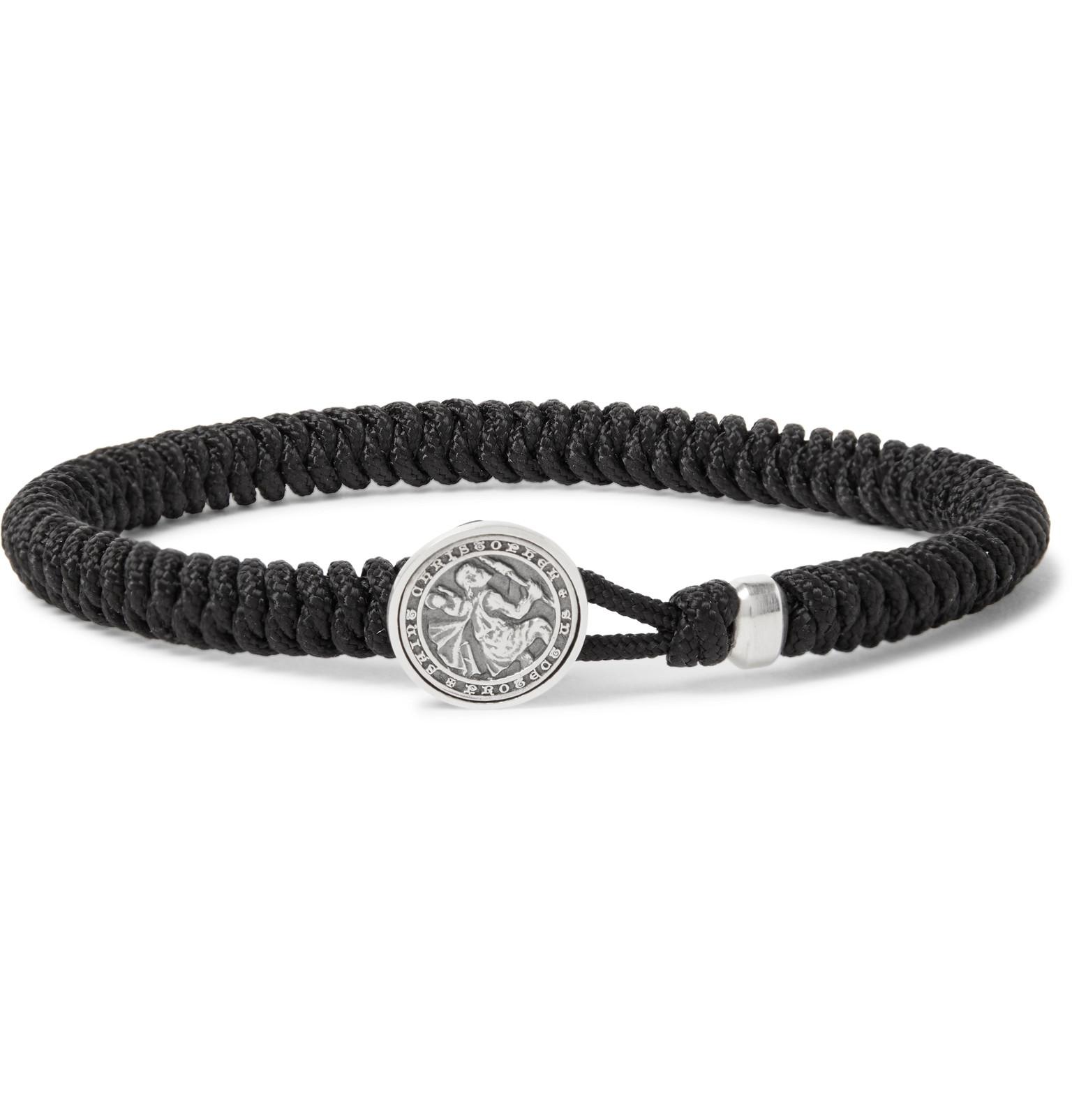 David Yurman St. Christopher Woven Sterling Silver Bracelet in