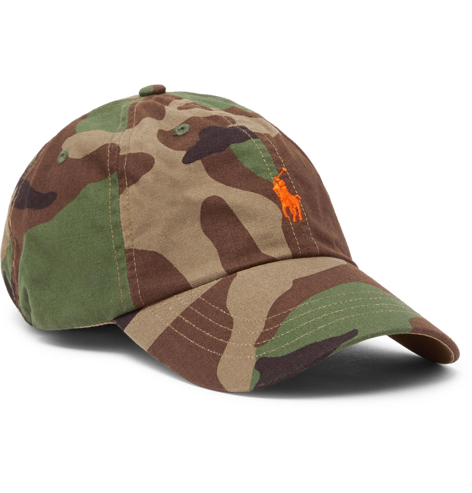 Polo Ralph Lauren Camouflage-print Cotton Baseball Cap in Army Green  (Green) for Men - Lyst