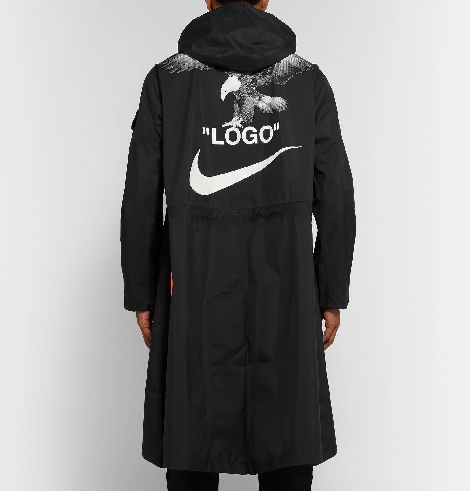nike logo coat