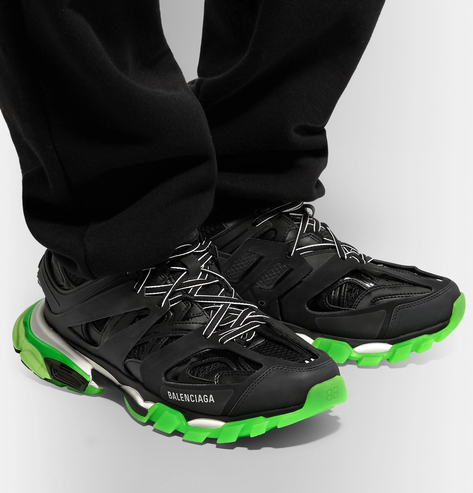 Glow Track Sneakers in Black for Men 