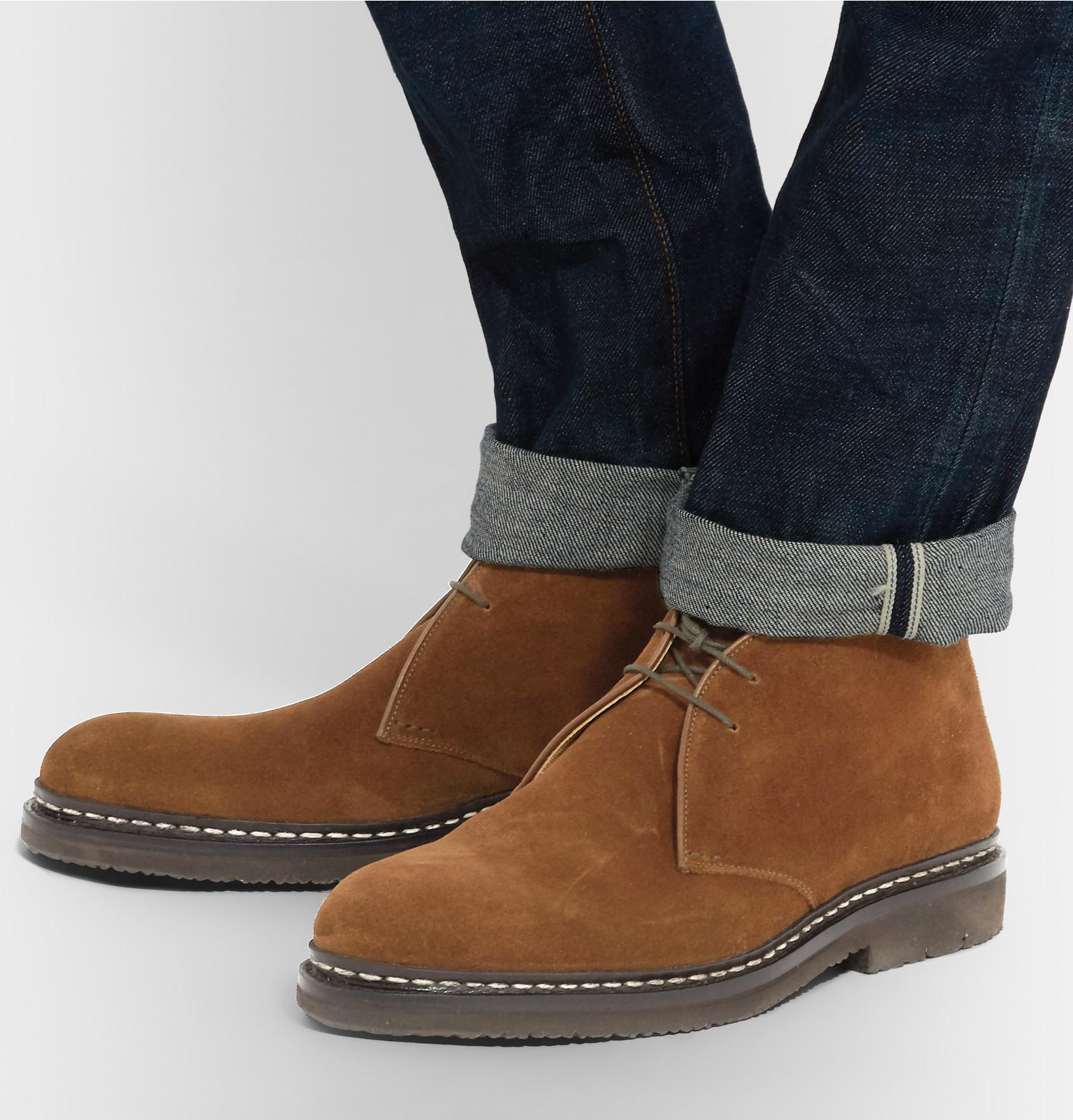 Heschung Genet Suede Chukka Boots in Brown for Men | Lyst