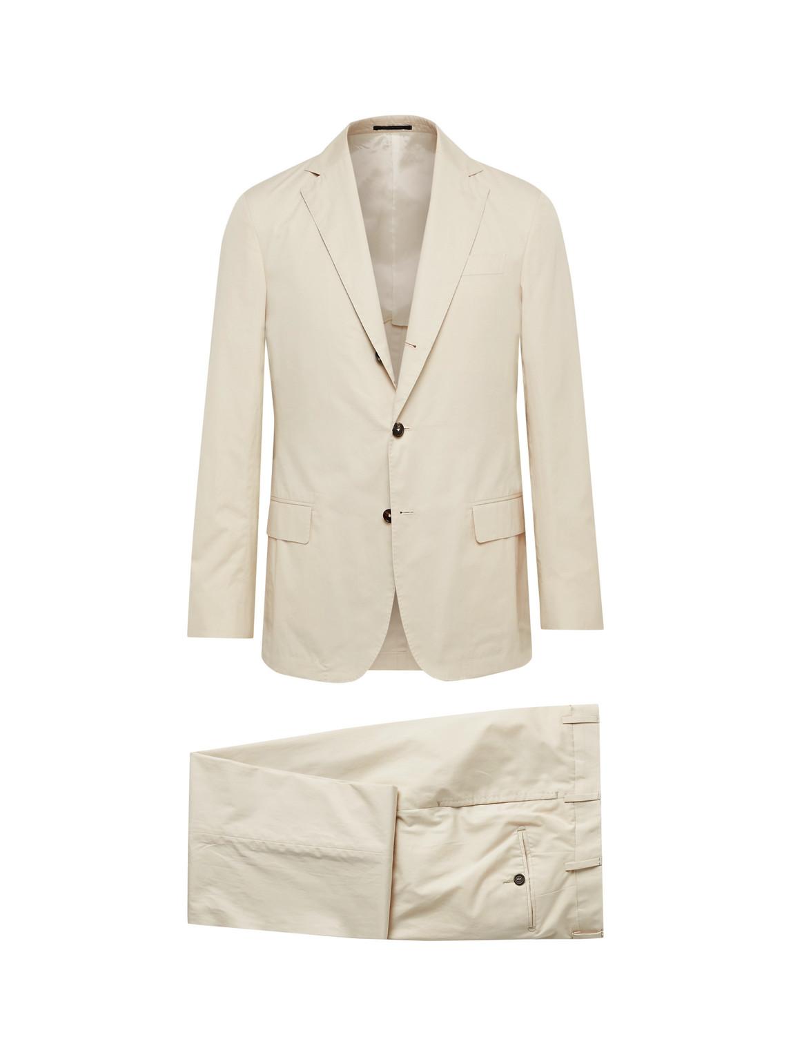 Sid Mashburn Cotton-poplin Suit in White for Men | Lyst