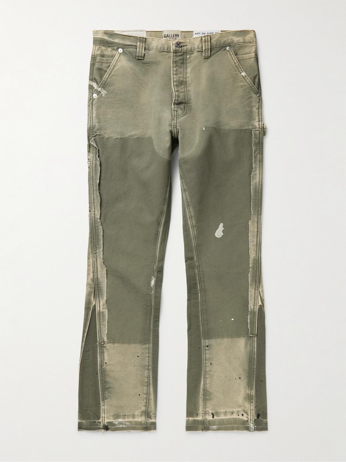 GALLERY DEPT. La Flare 30" Slim-fit Distressed Denim Jeans in Green for Men  | Lyst Canada