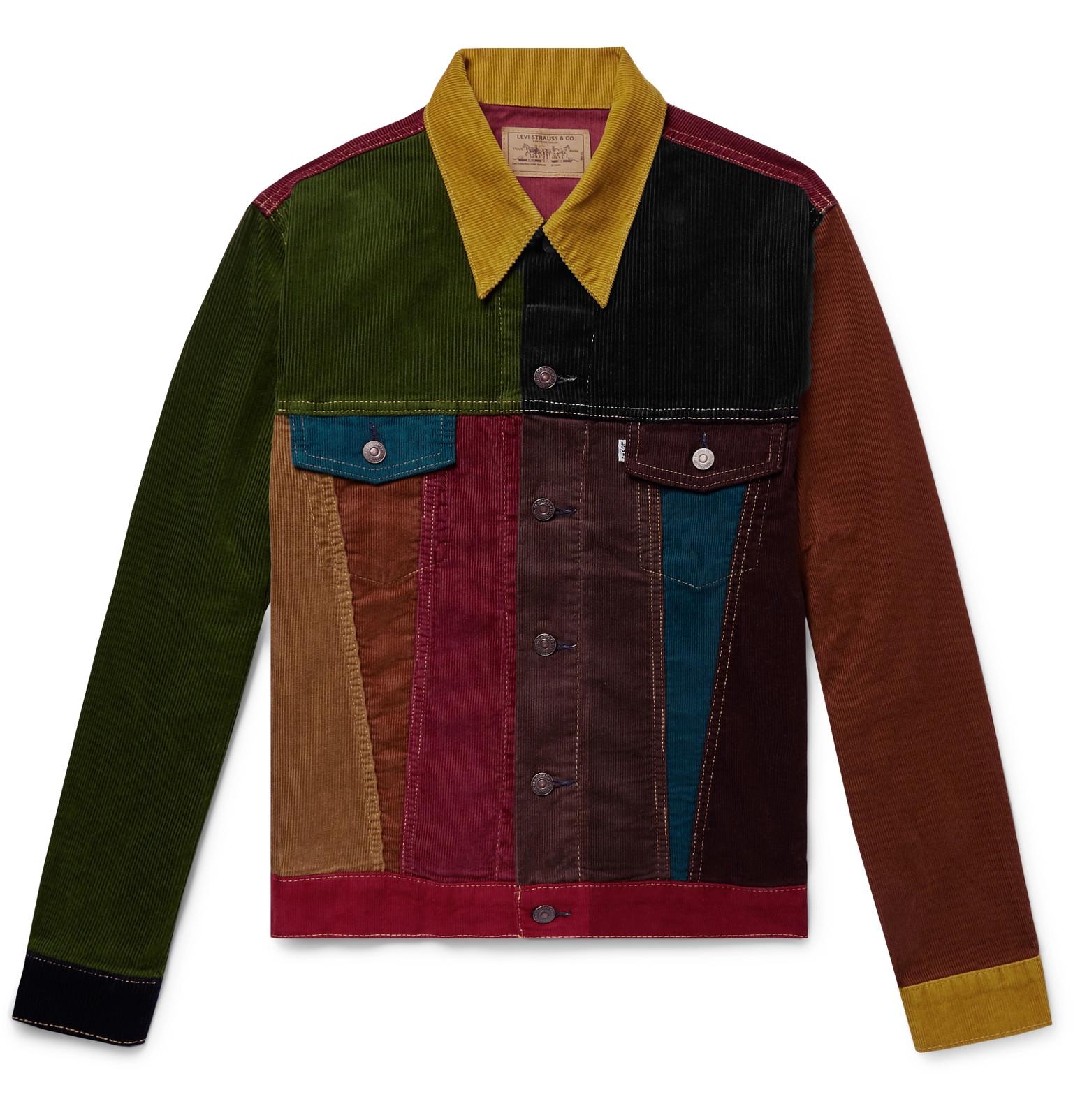 Levi's Patchwork Cotton-corduroy Trucker Jacket for Men | Lyst