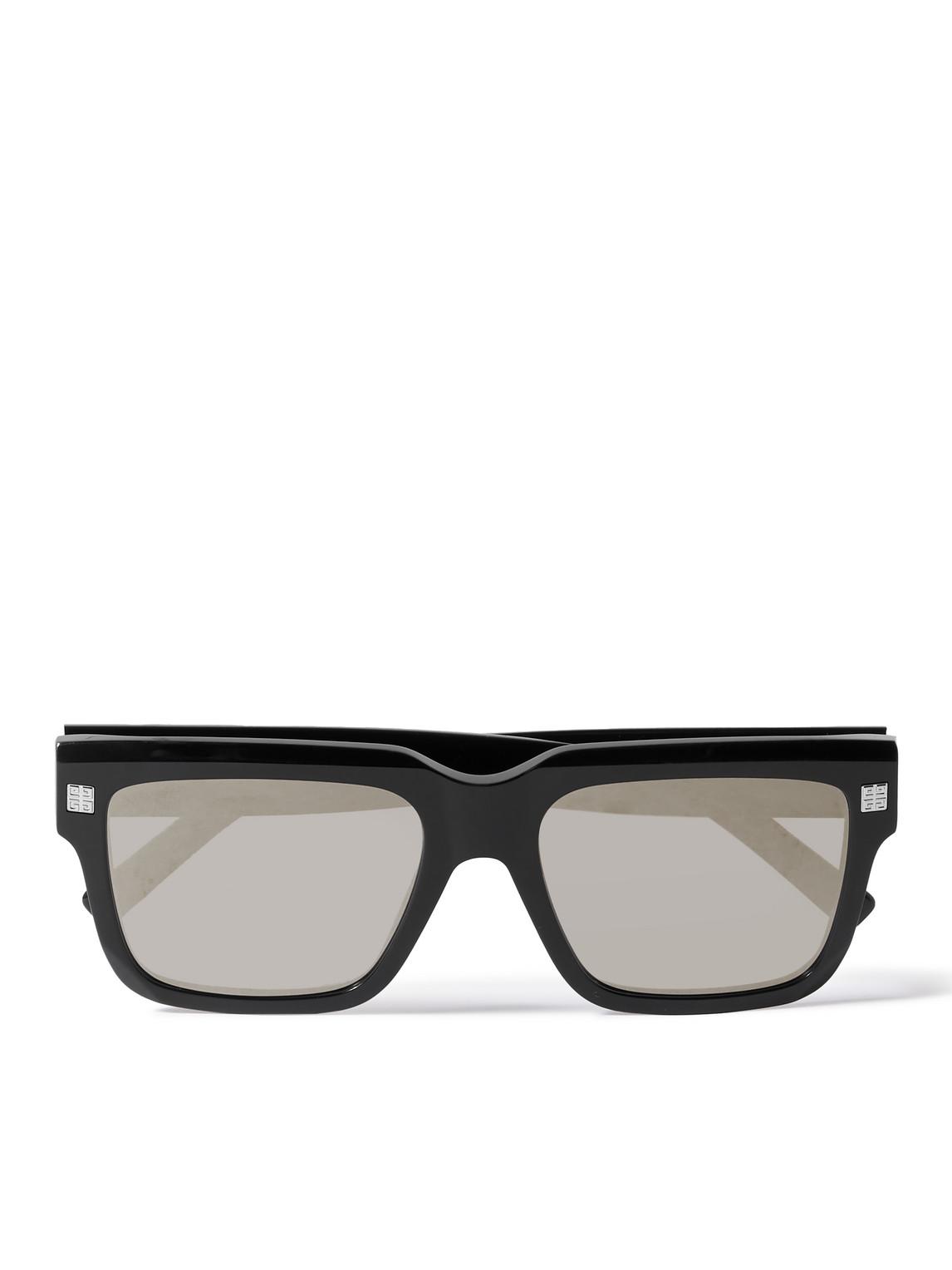 GIVENCHY Mirrored D-Frame Silver-Tone Sunglasses for Men