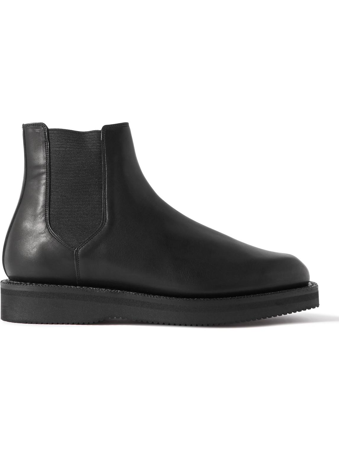 AURALEE Leather Chelsea Boots in Black for Men | Lyst
