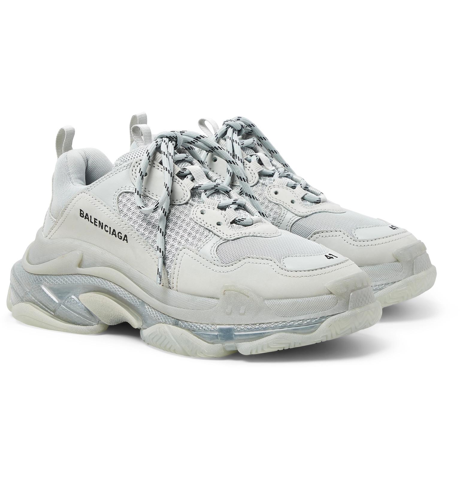 BALENCIAGA  Track Recycled Sole Trainers  Men  Grey 1250  Flannels