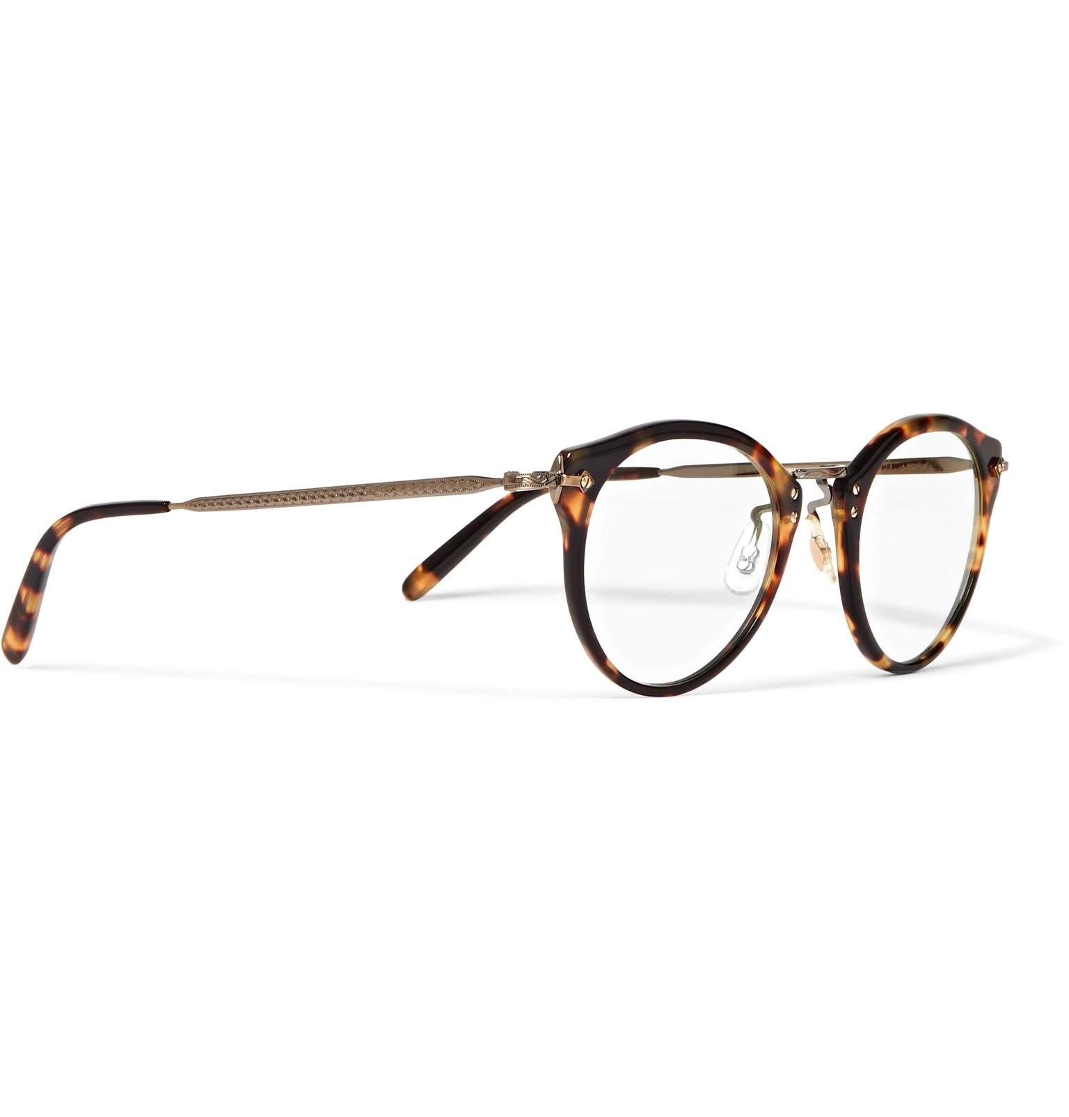 Oliver Peoples Op-505 Round-frame Tortoiseshell Acetate And Gold