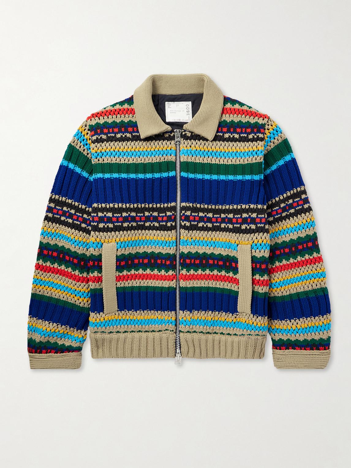 Sacai 17ss double zip up knit ニット