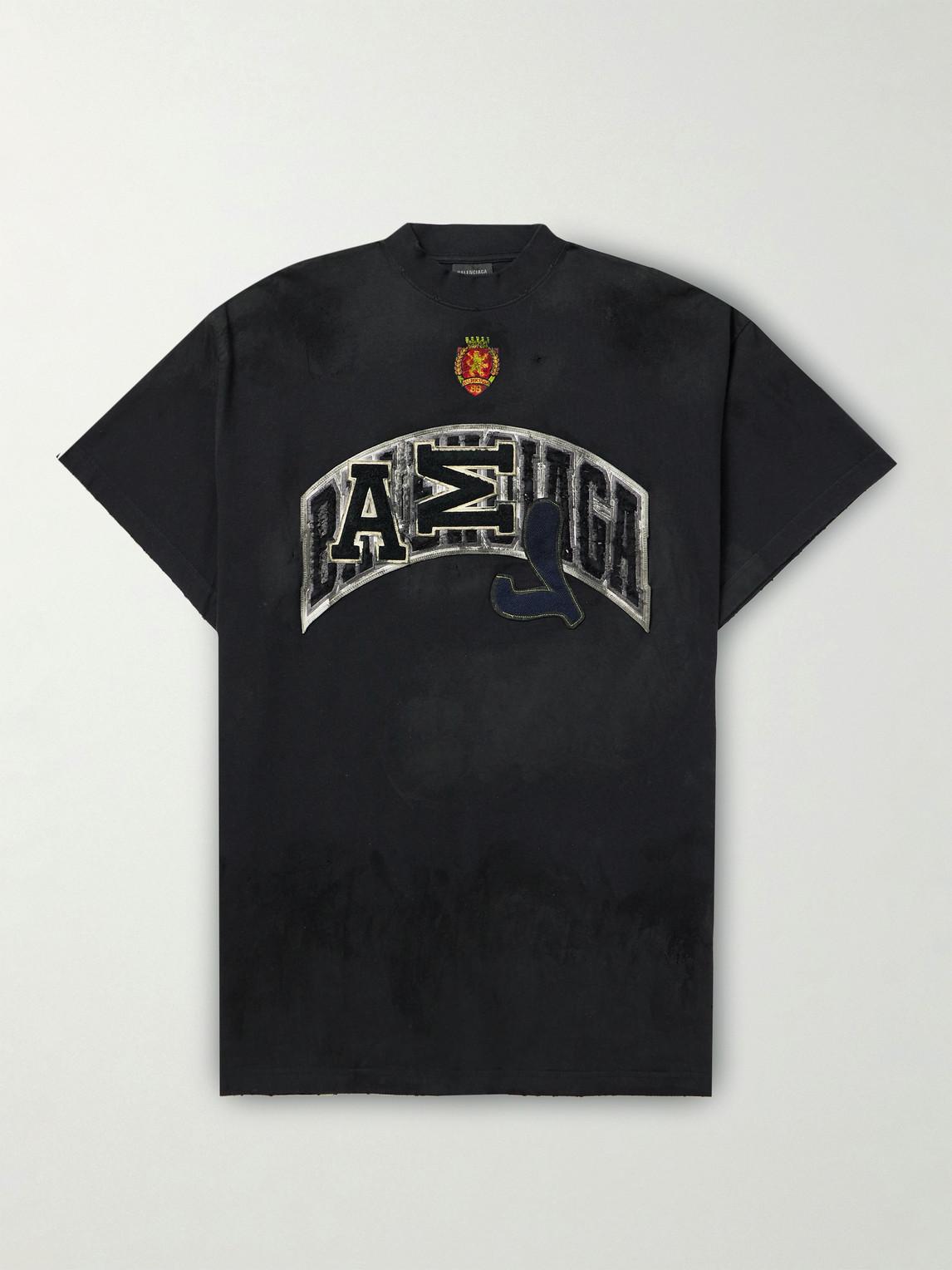 Balenciaga Skater Logo T-shirt in Black for Men | Lyst Canada