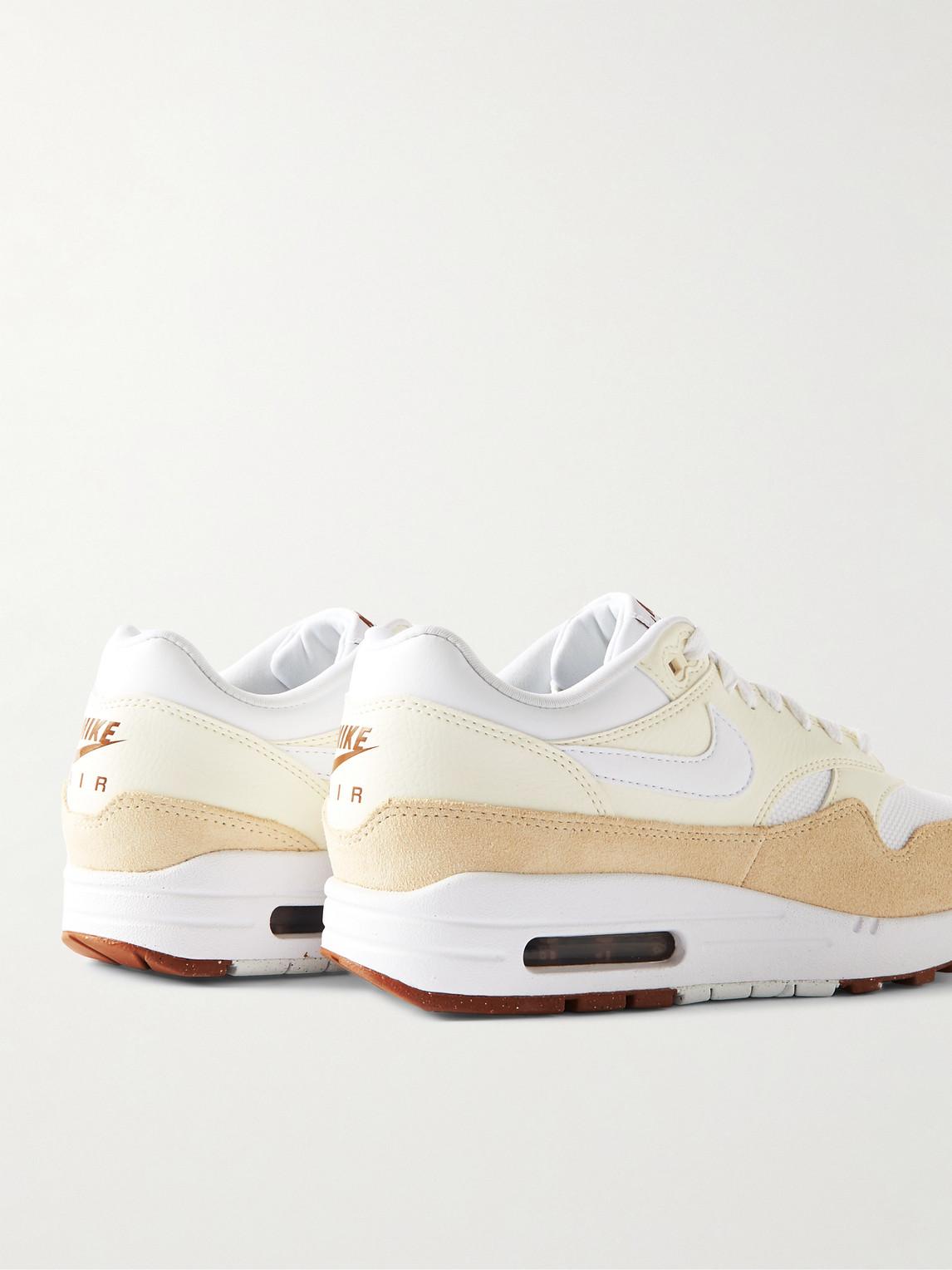 Nike Air Max 1 Sc Suede Mesh And Leather Sneakers in White for Men Lyst UK