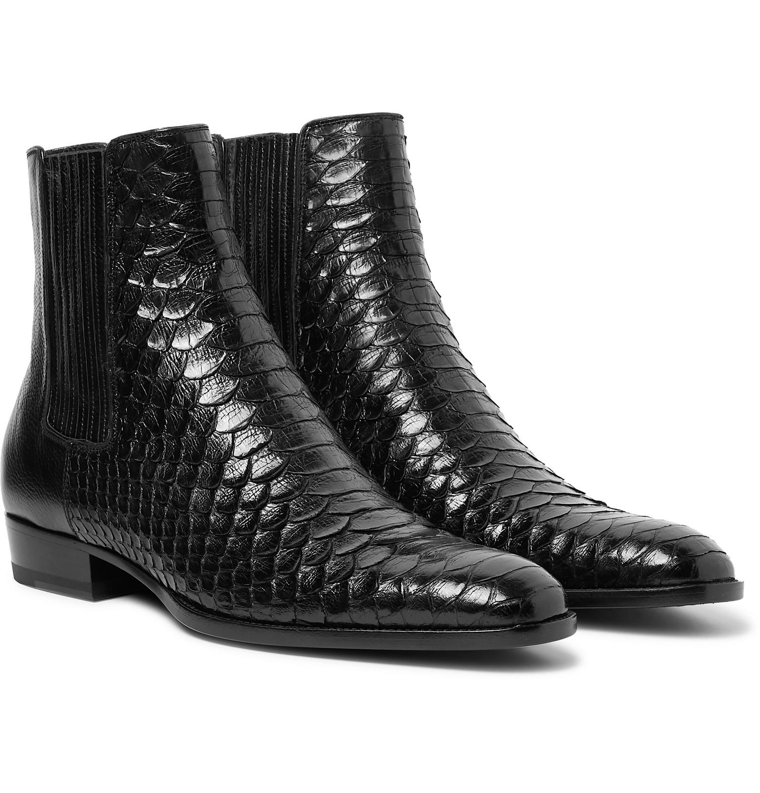 Hommes Chaussures Bottes & boots Bottines Saint Laurent Bottines Saint Laurent Luka's Boots Python 