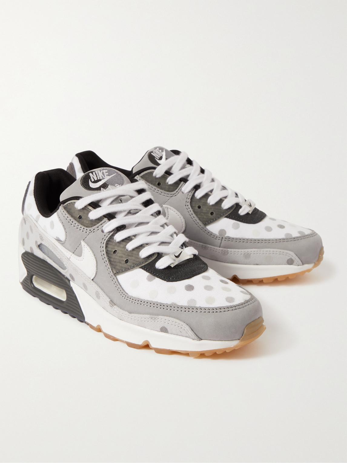 Nike air max 90 black with white clearance dots