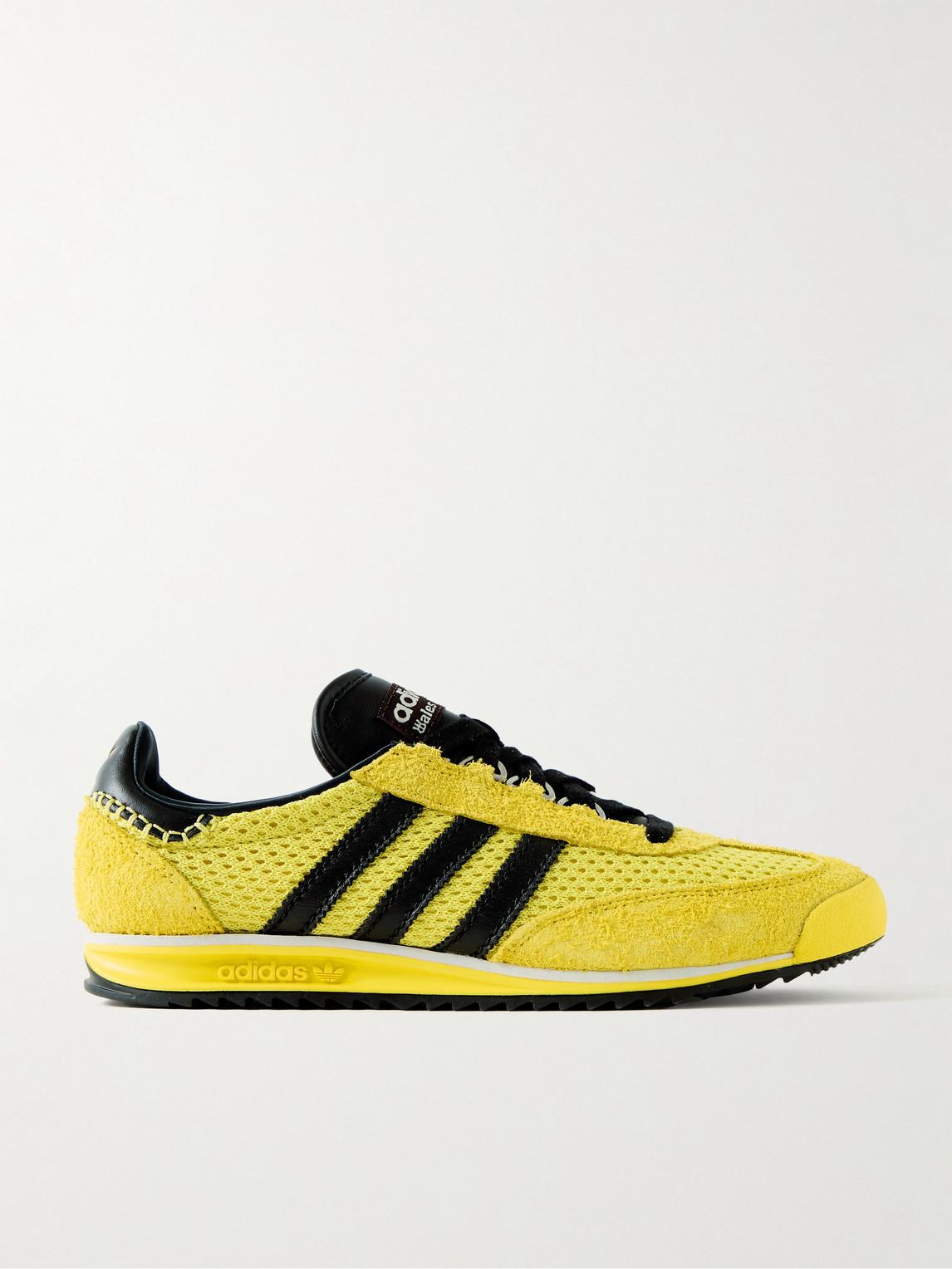 adidas Originals Wales Bonner Sl76 Leather-trimmed Brushed-suede  