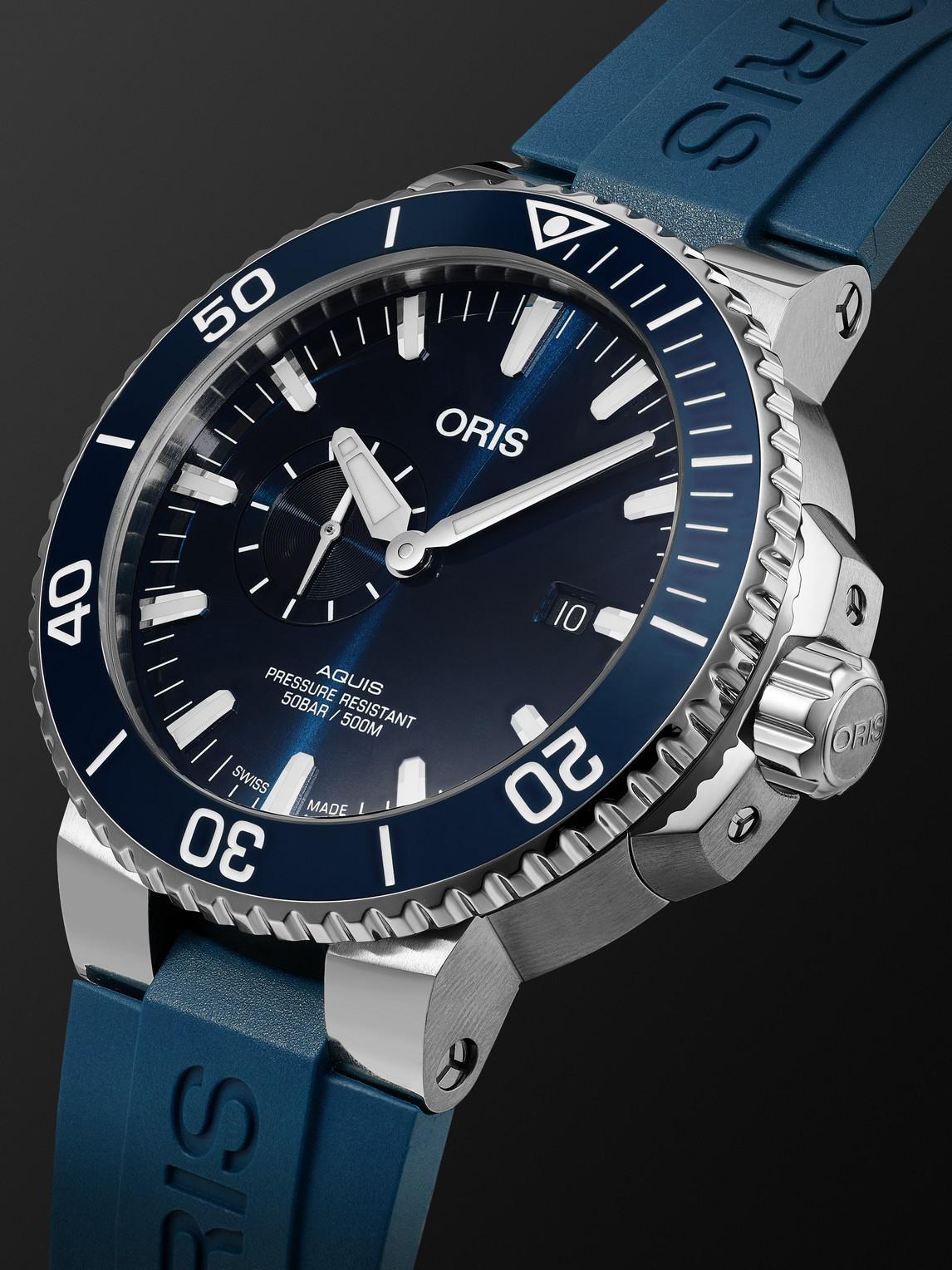 Oris Aquis Small Second Date Automatic 45.5mm Stainless Steel And