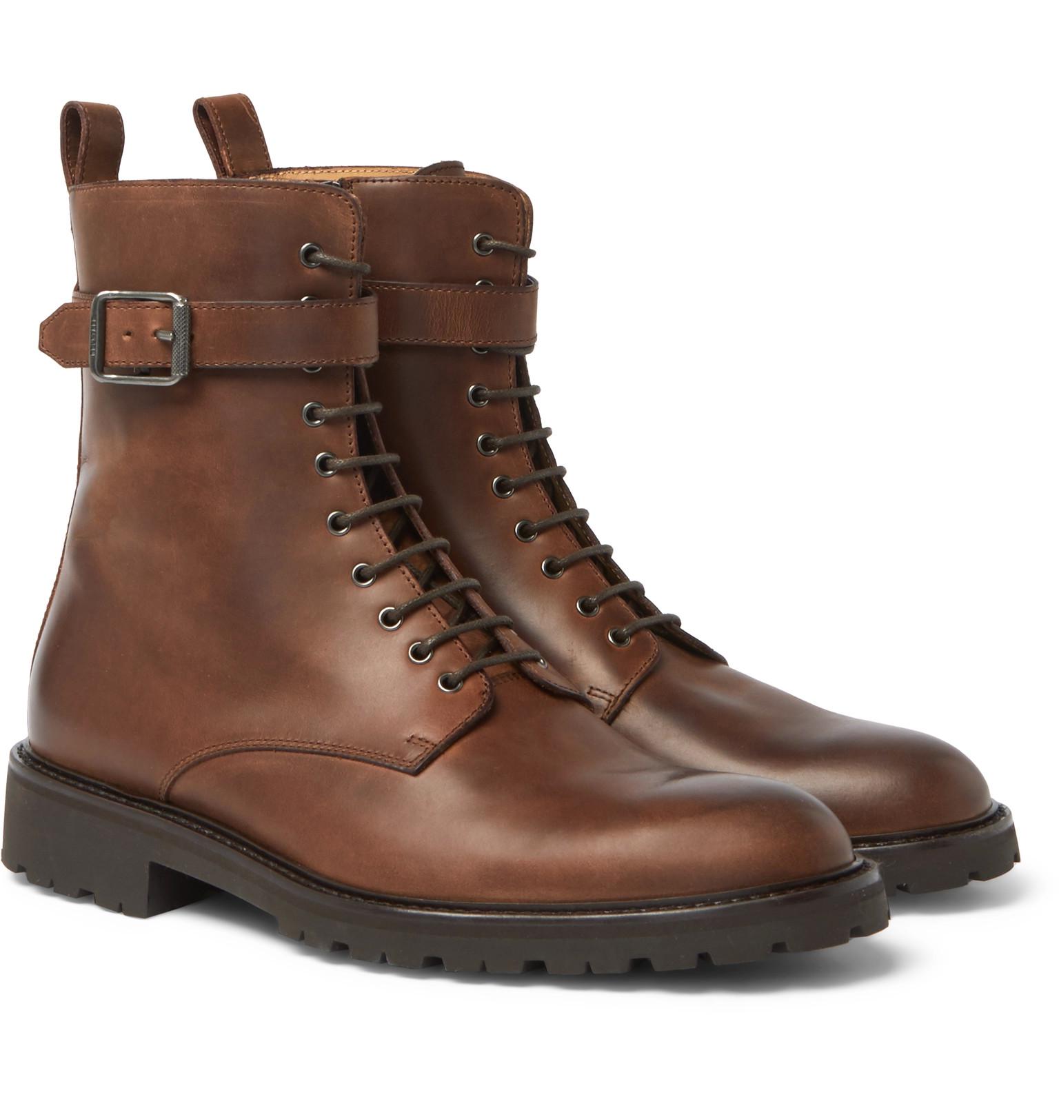 Belstaff Paddington Buckled Leather Boots in Brown for Men | Lyst UK