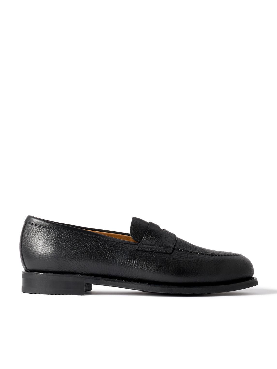 Morjas Penny Loafer - Black Grain Slip On Shoes Men’s Size UK 5 US 6 The Penny Loafer – Black Grain | Rubber Sole | MORJAS main image 3