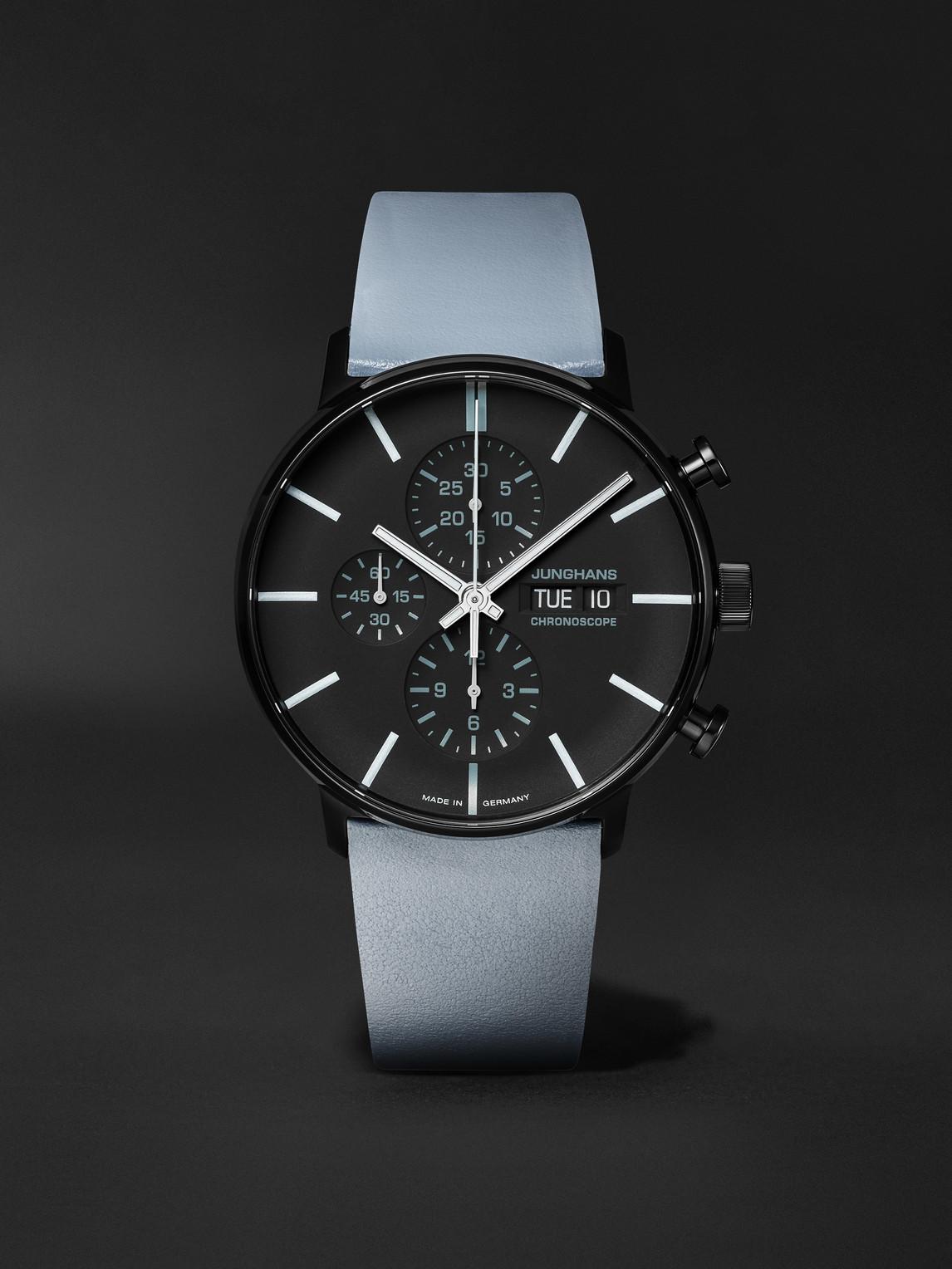 Junghans Form A Chronoscope Automatic 42mm Pvdcoated Stainless Steel