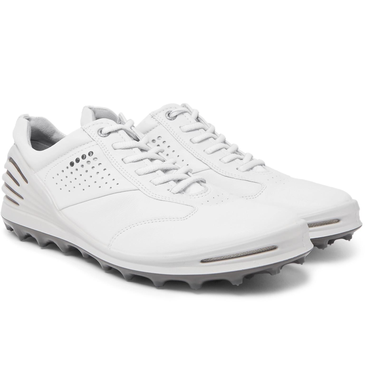 Ecco Cage Pro Hydromax Leather Golf Shoes in White for Men Lyst