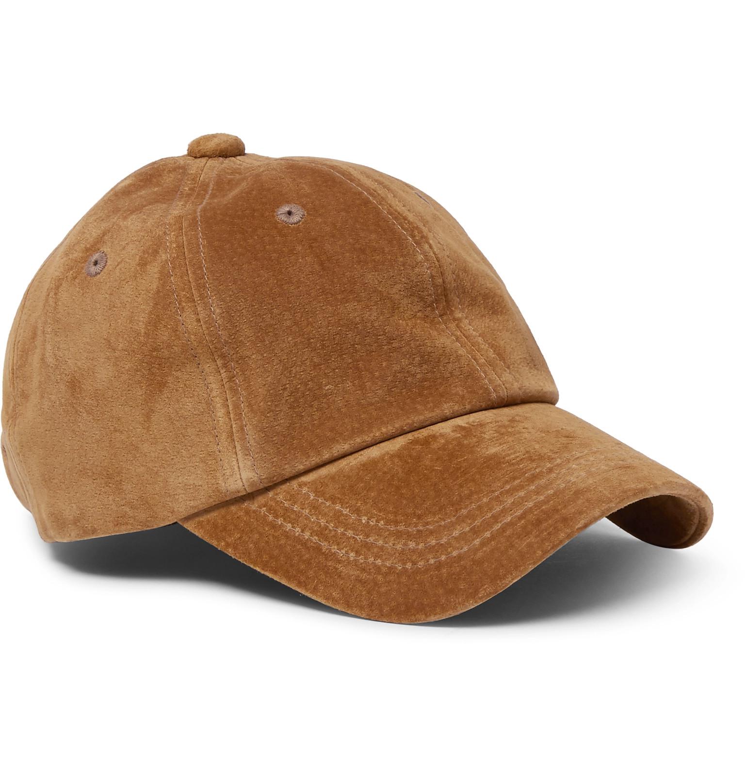 Water-repellent Suede Baseball Cap 