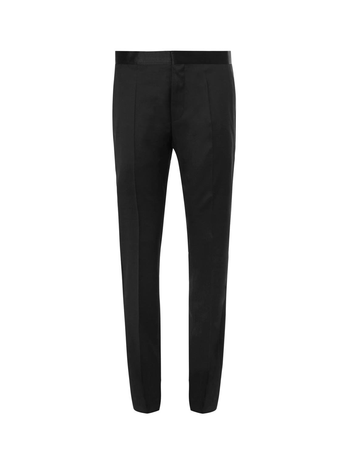 BOSS by HUGO BOSS Black Gilan Slim-fit Super 120s Virgin Wool Tuxedo  Trousers for Men | Lyst
