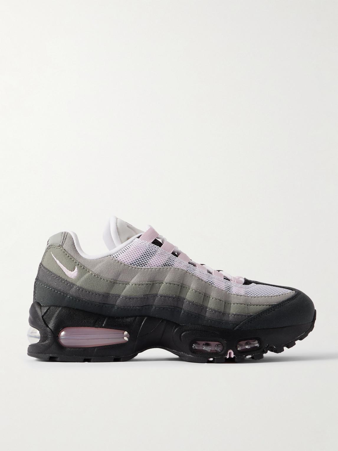 Nike Air Max 95 Suede-trimmed Mesh Sneakers in Grey for Men Lyst UK - Main Image