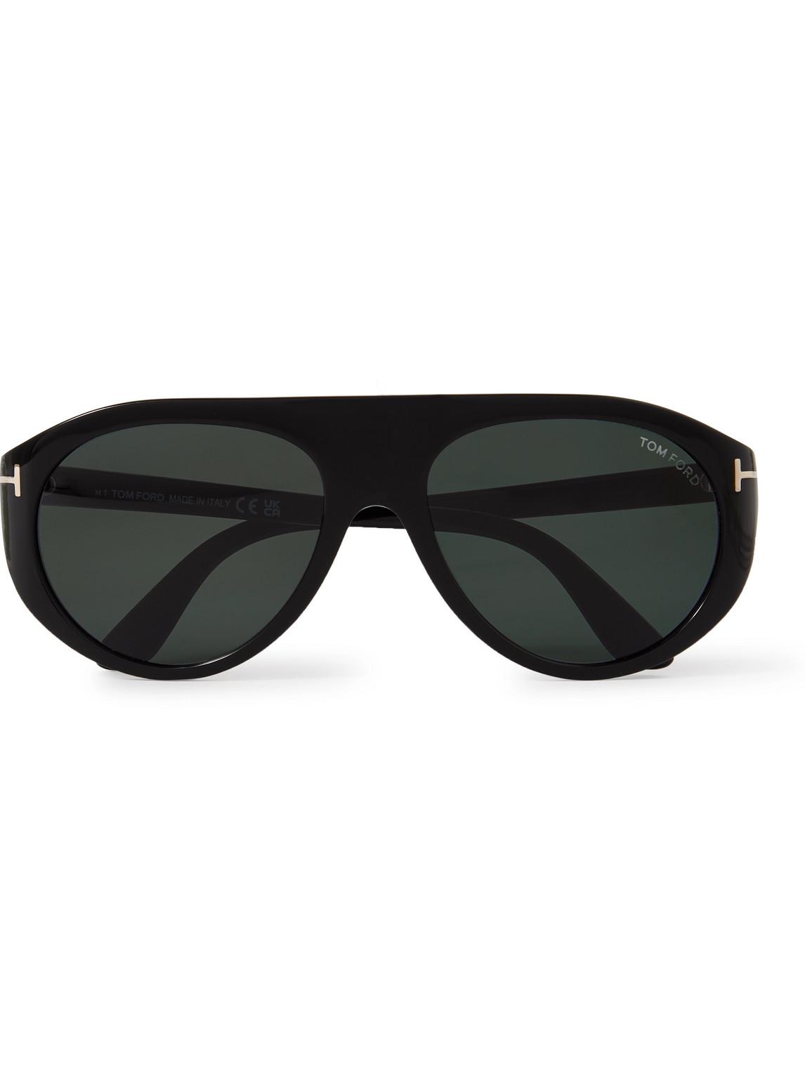 Tom Ford Aviator-style Acetate Sunglasses in Black for Men | Lyst