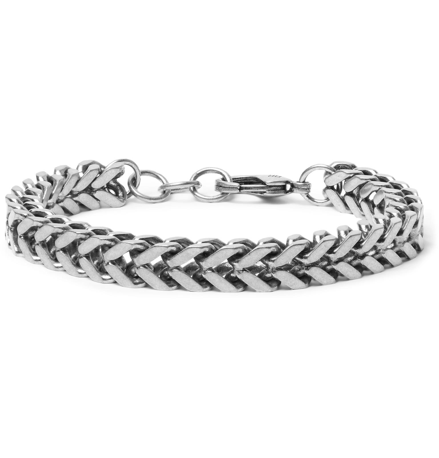 Balenciaga Silver-tone Chain Bracelet in Metallic for Men | Lyst