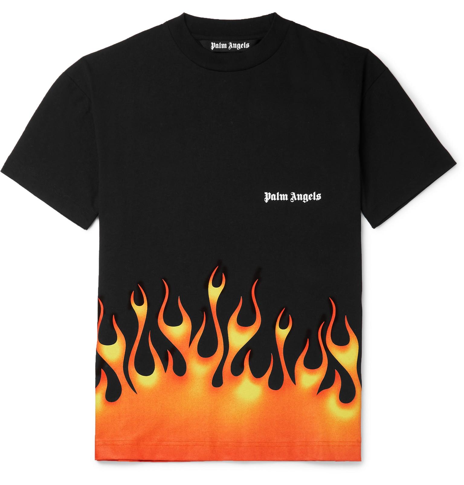 Palm Angels Firestarter Classic Tee in Black for Men | Lyst