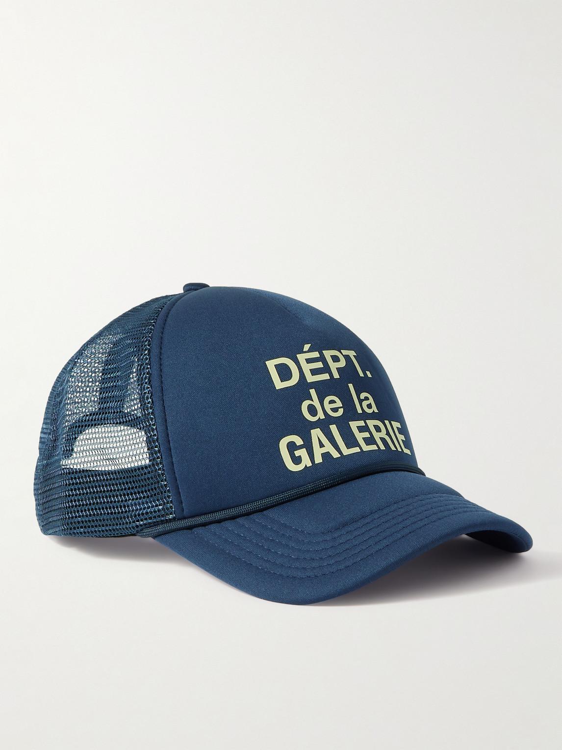 GALLERY DEPT. Logo-Print Canvas And Mesh Trucker Cap in Blue  display picture 2