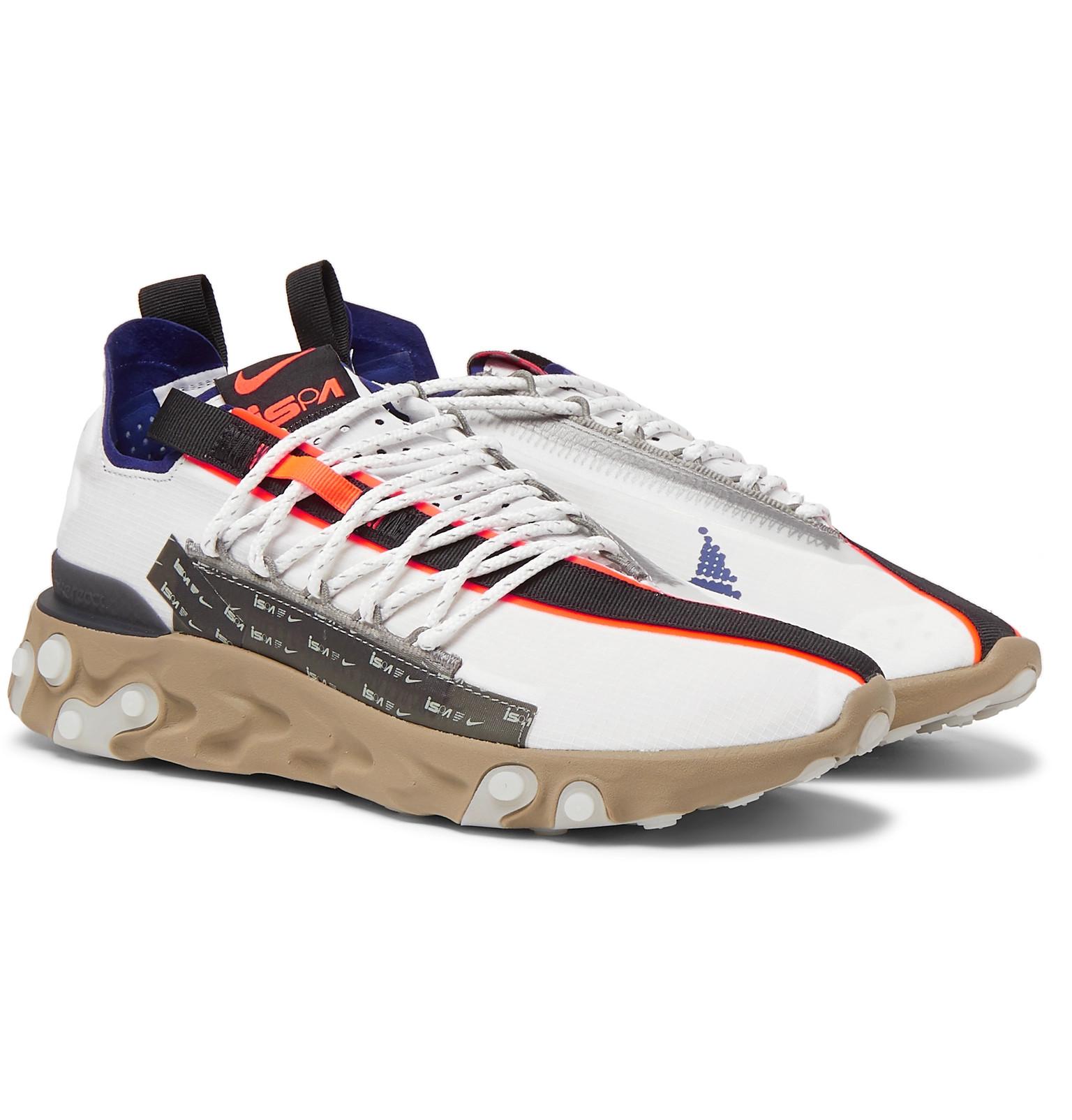 nike react runner mid wr ispa ripstop sneakers