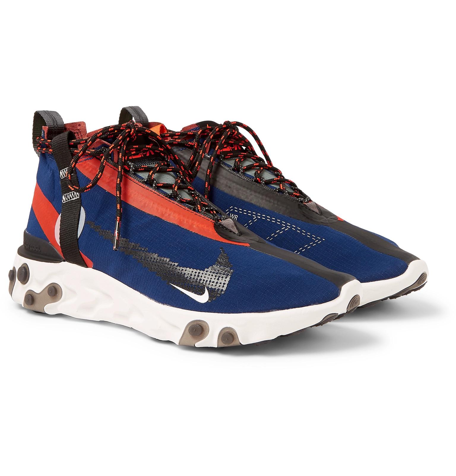 nike react runner wr ispa ripstop sneakers