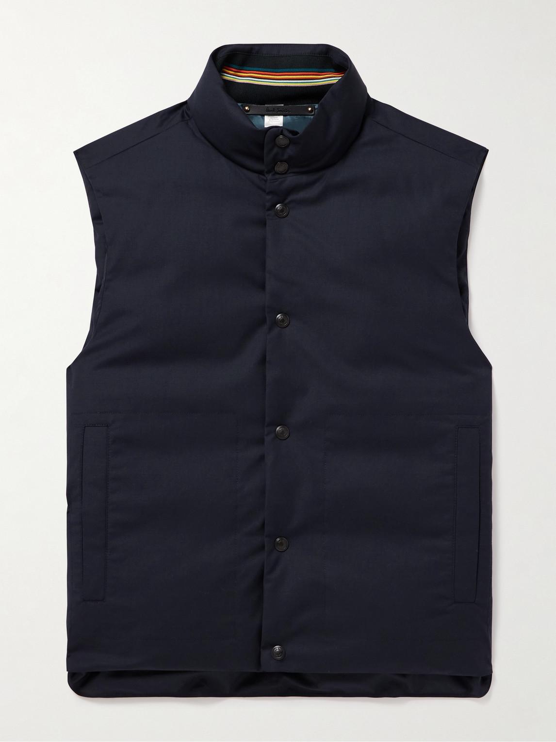 Paul Smith Tech-shell Down Gilet in Blue for Men Lyst UK