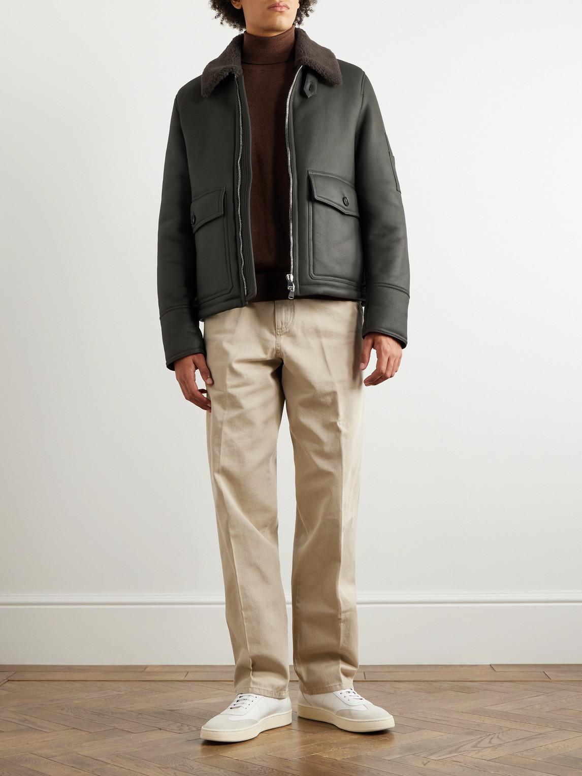 Leather Jacket Valstar Shearling Trucker Jacket Bomber Jacket