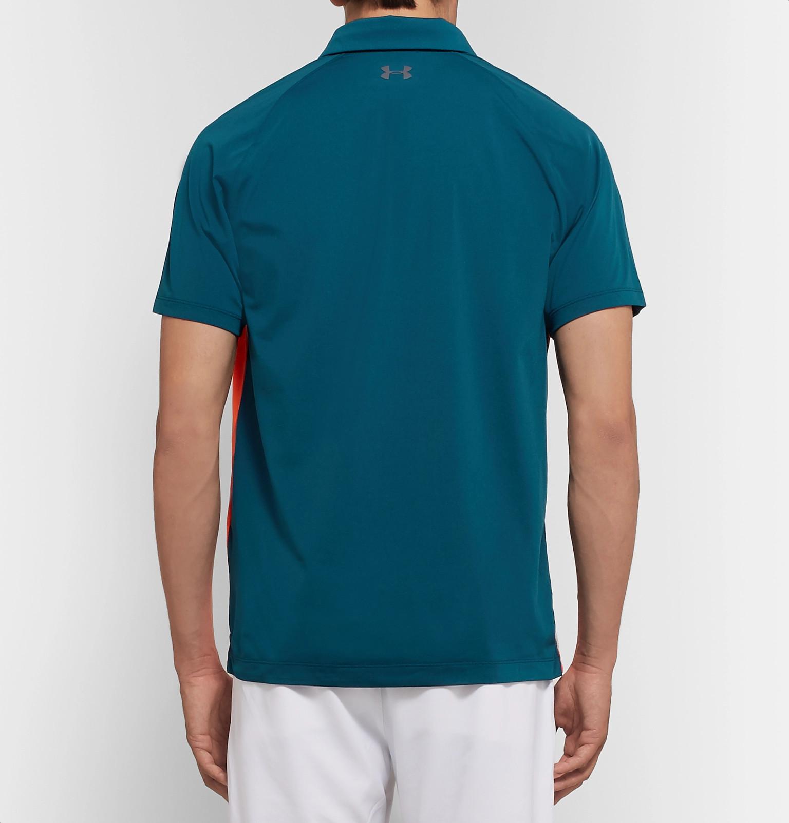 under armour two tone polo