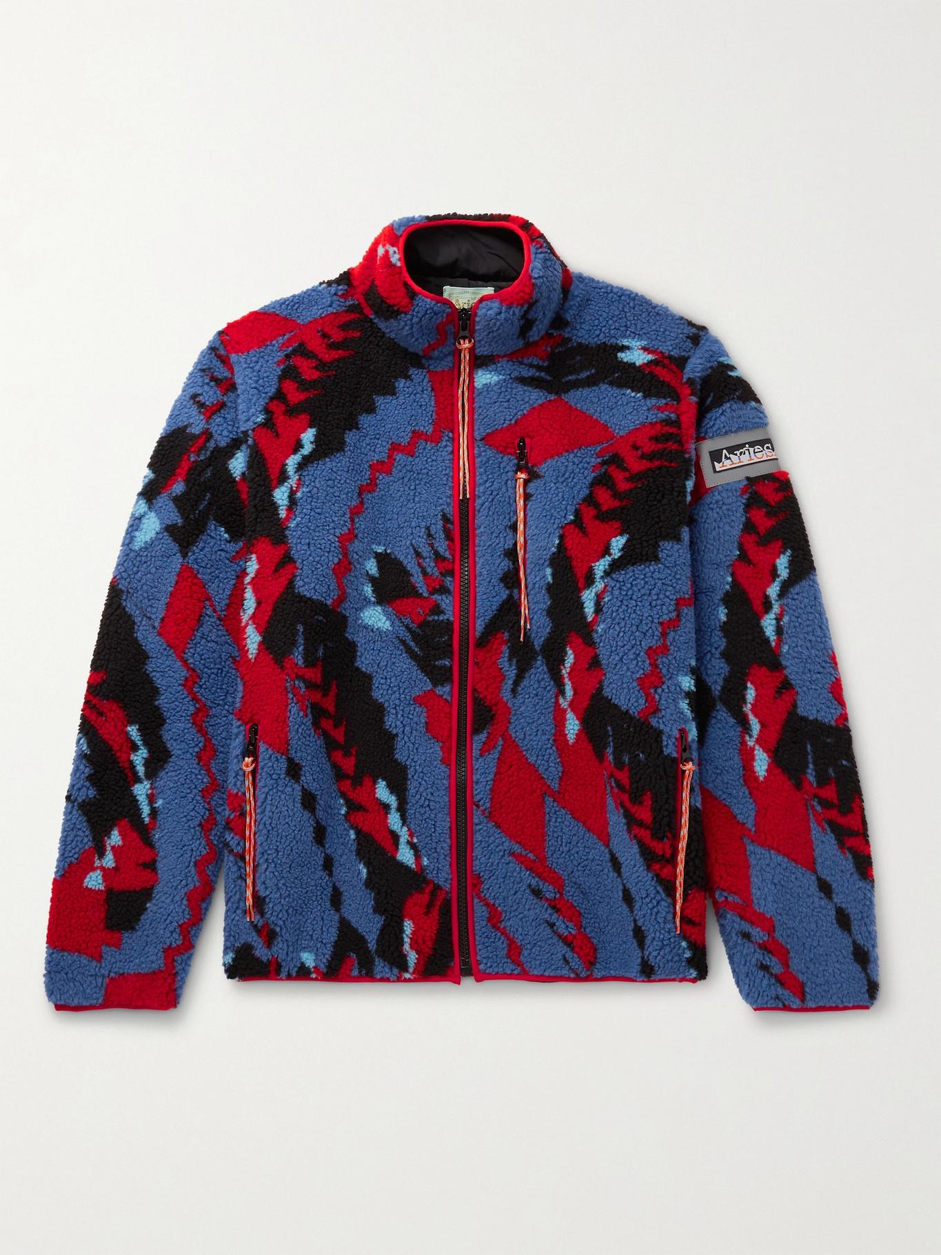piped fleece jacket