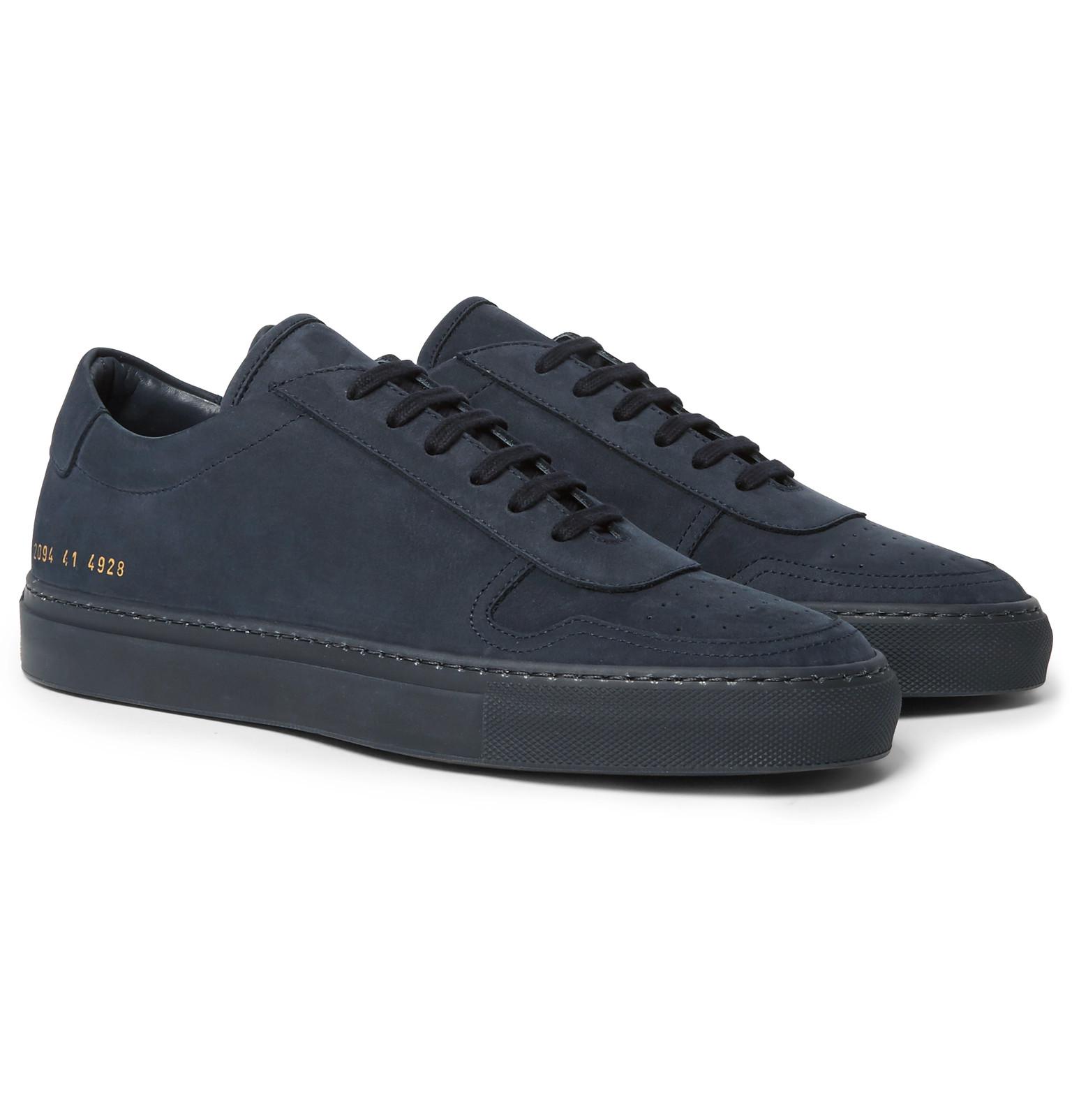 Common Projects Bball Nubuck Sneakers in Blue for Men | Lyst