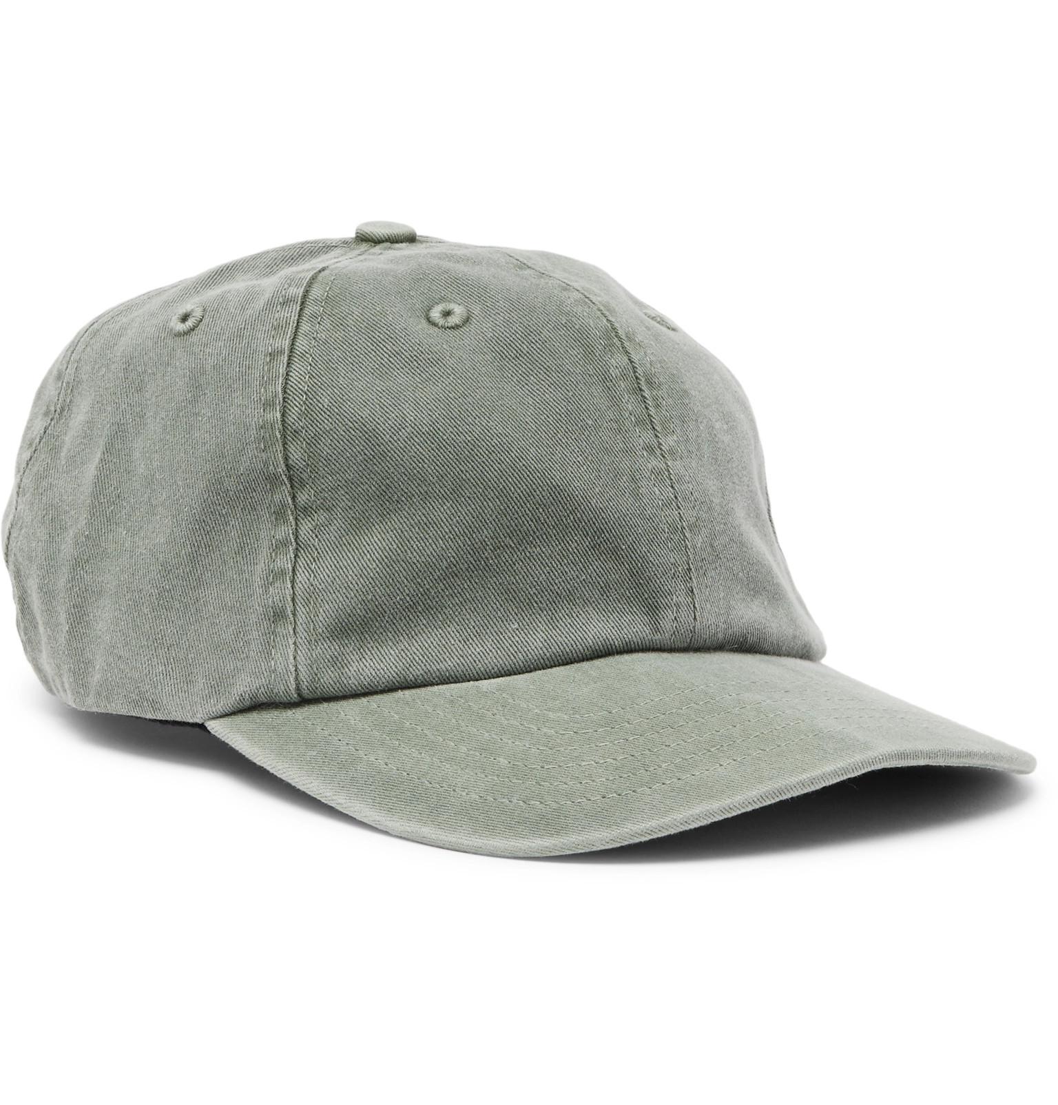 J.Crew Garment-dyed Cotton-twill Baseball Cap in Green for Men | Lyst