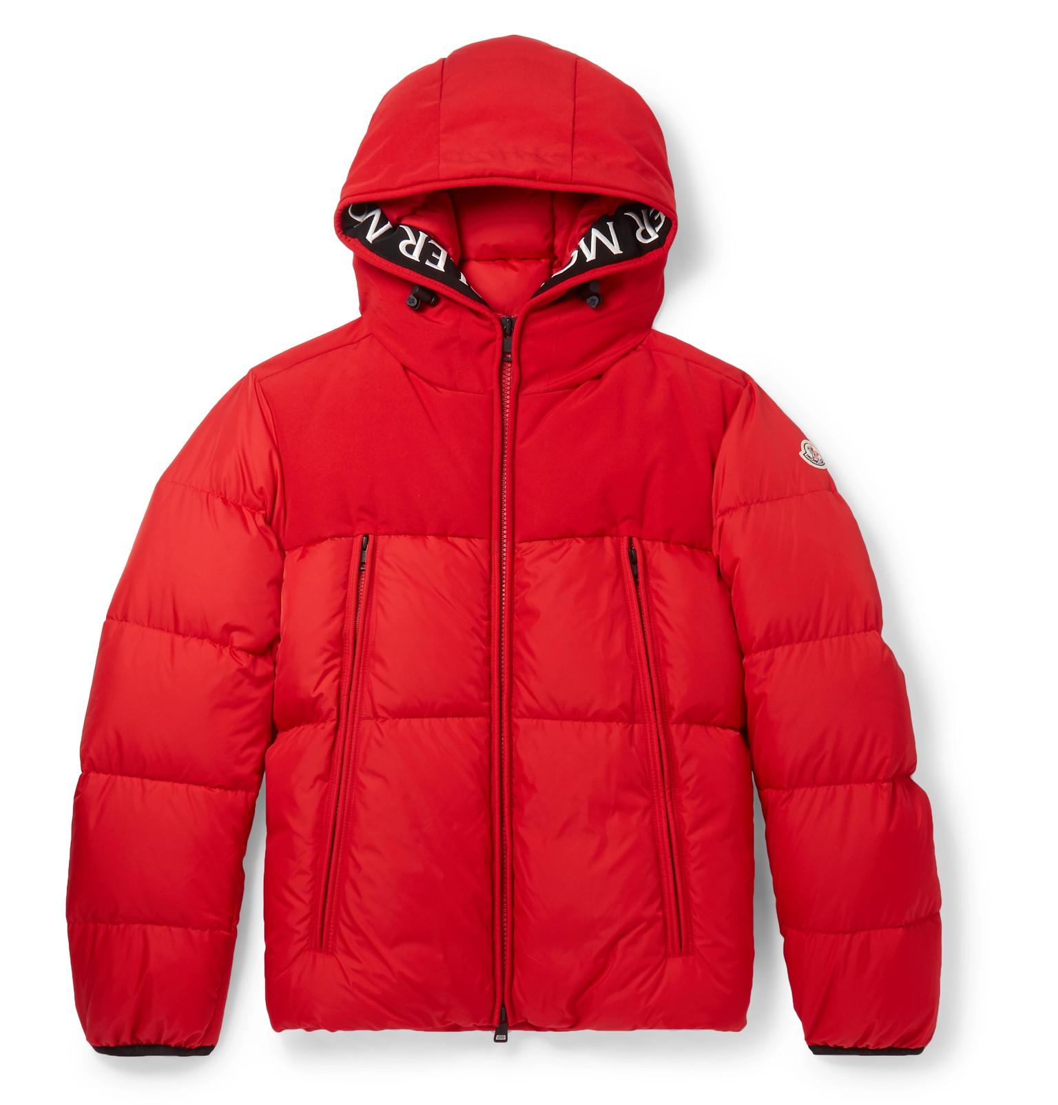 Moncler Synthetic Montclar Grosgrain-trimmed Quilted Shell Hooded Down ...