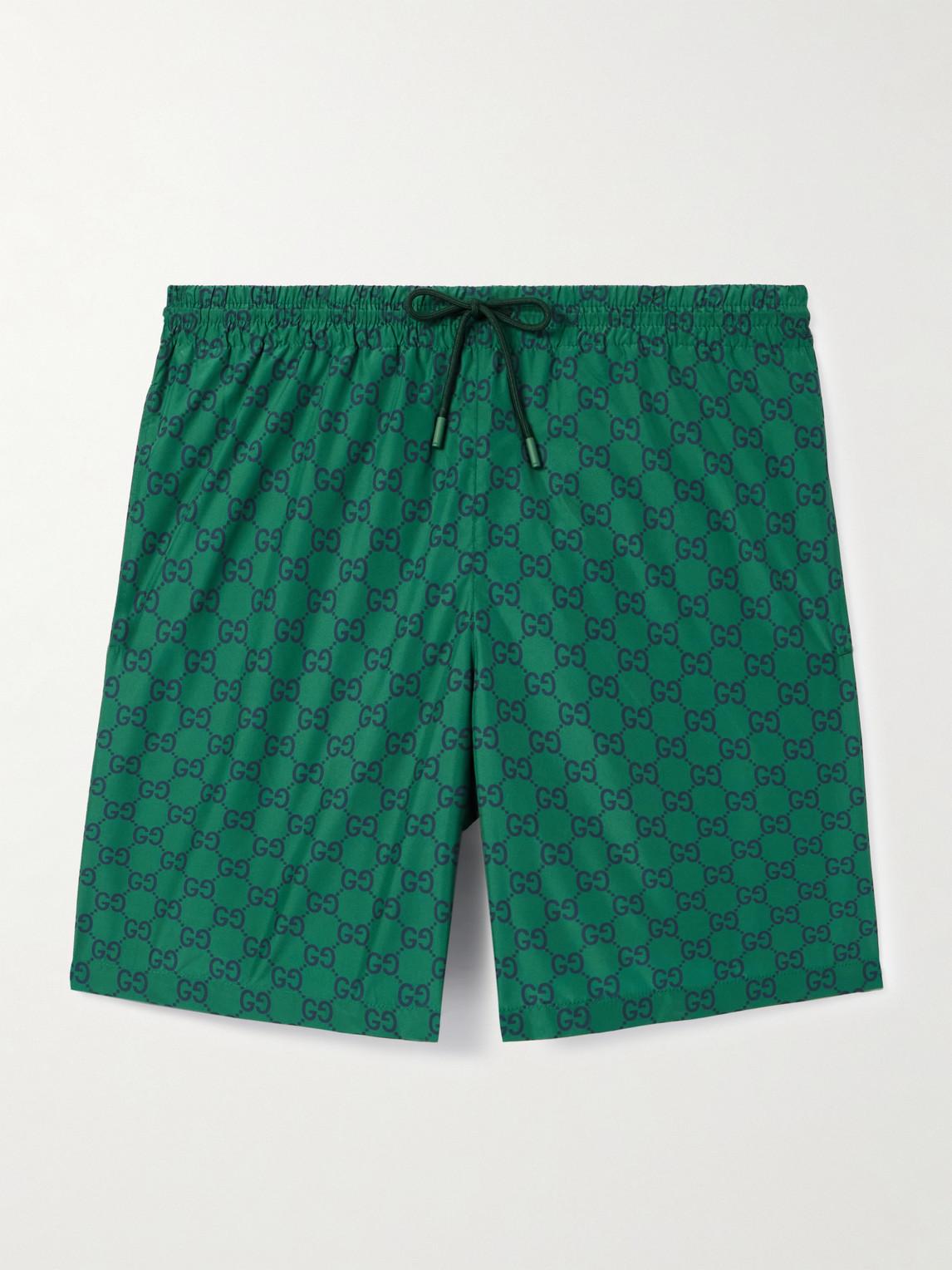 GUCCI PRINTED LOGO LEG SHORT ハーフパンツ