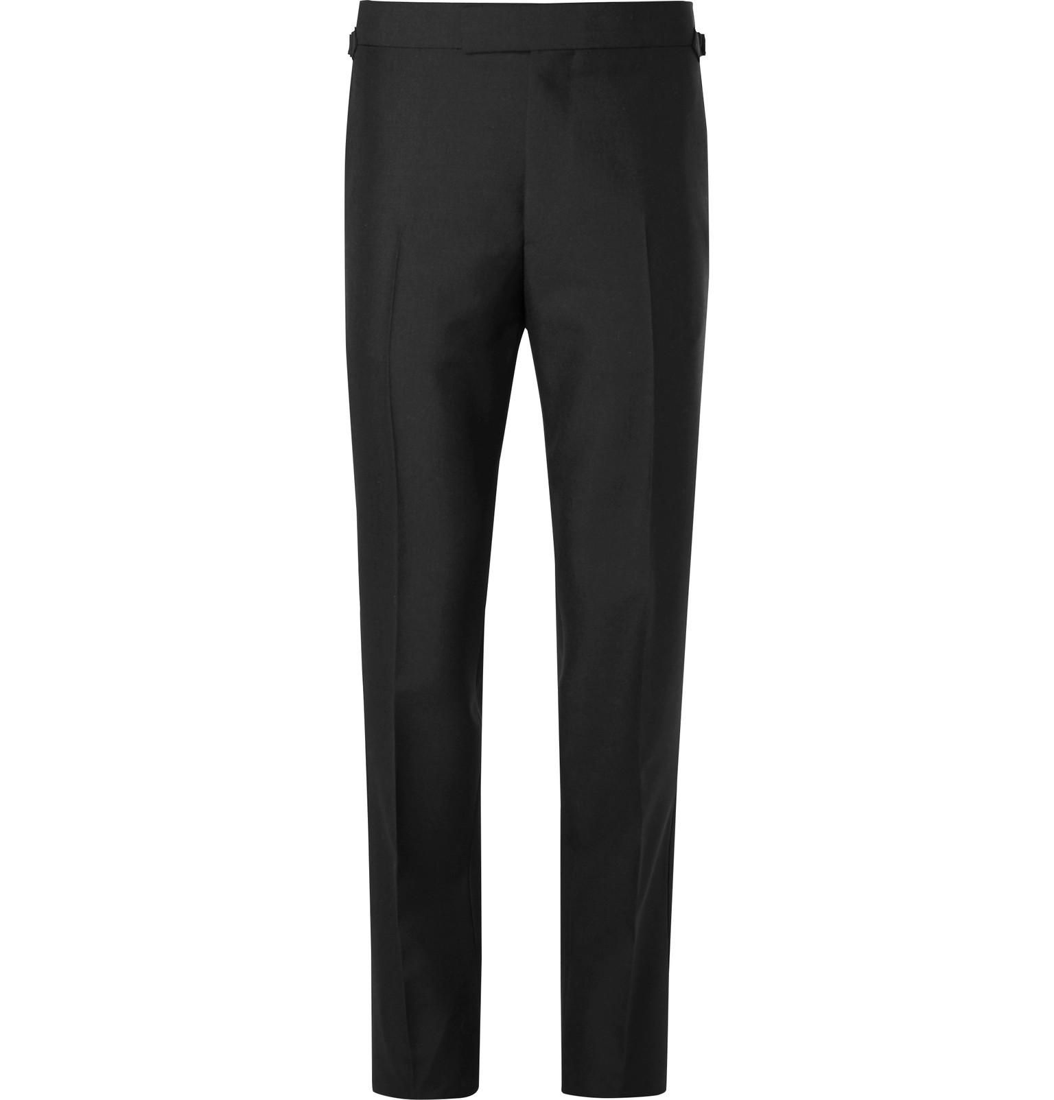 Kingsman Eggsy's Black Wool And Mohair-blend Tuxedo Trousers for Men - Lyst